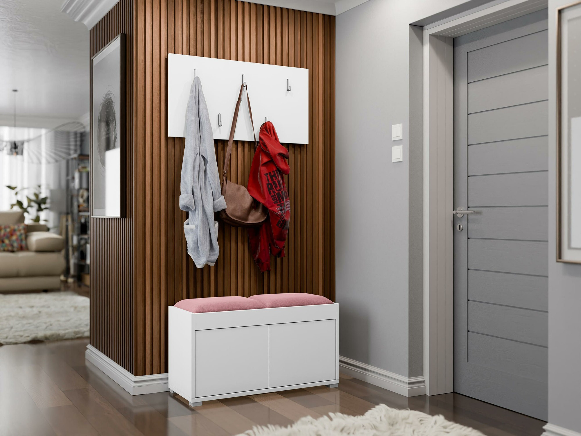 Set arredo da corridoio Comfivo Tutela (Bianco)