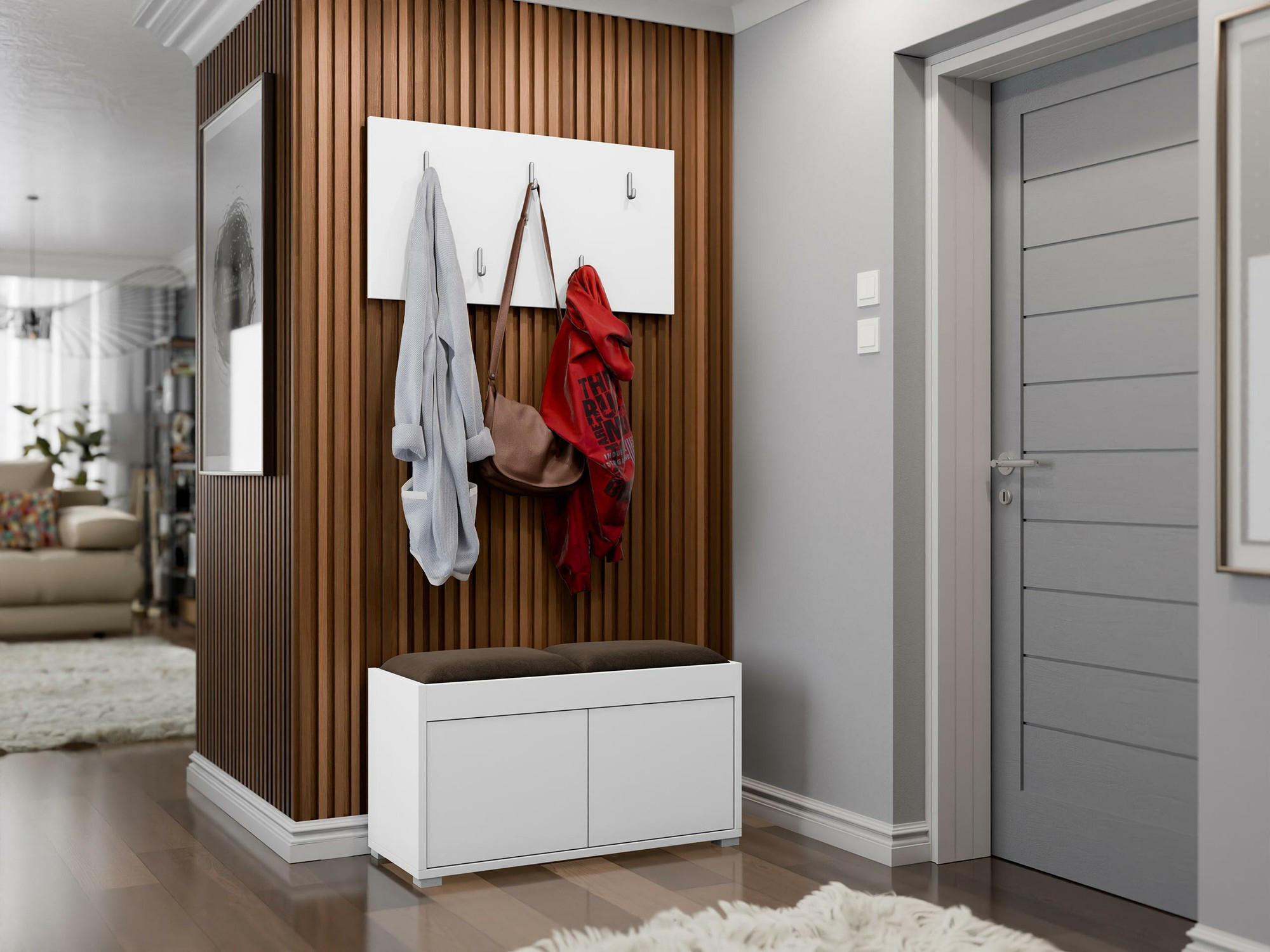 Set arredo da corridoio Comfivo Tutela (Bianco)