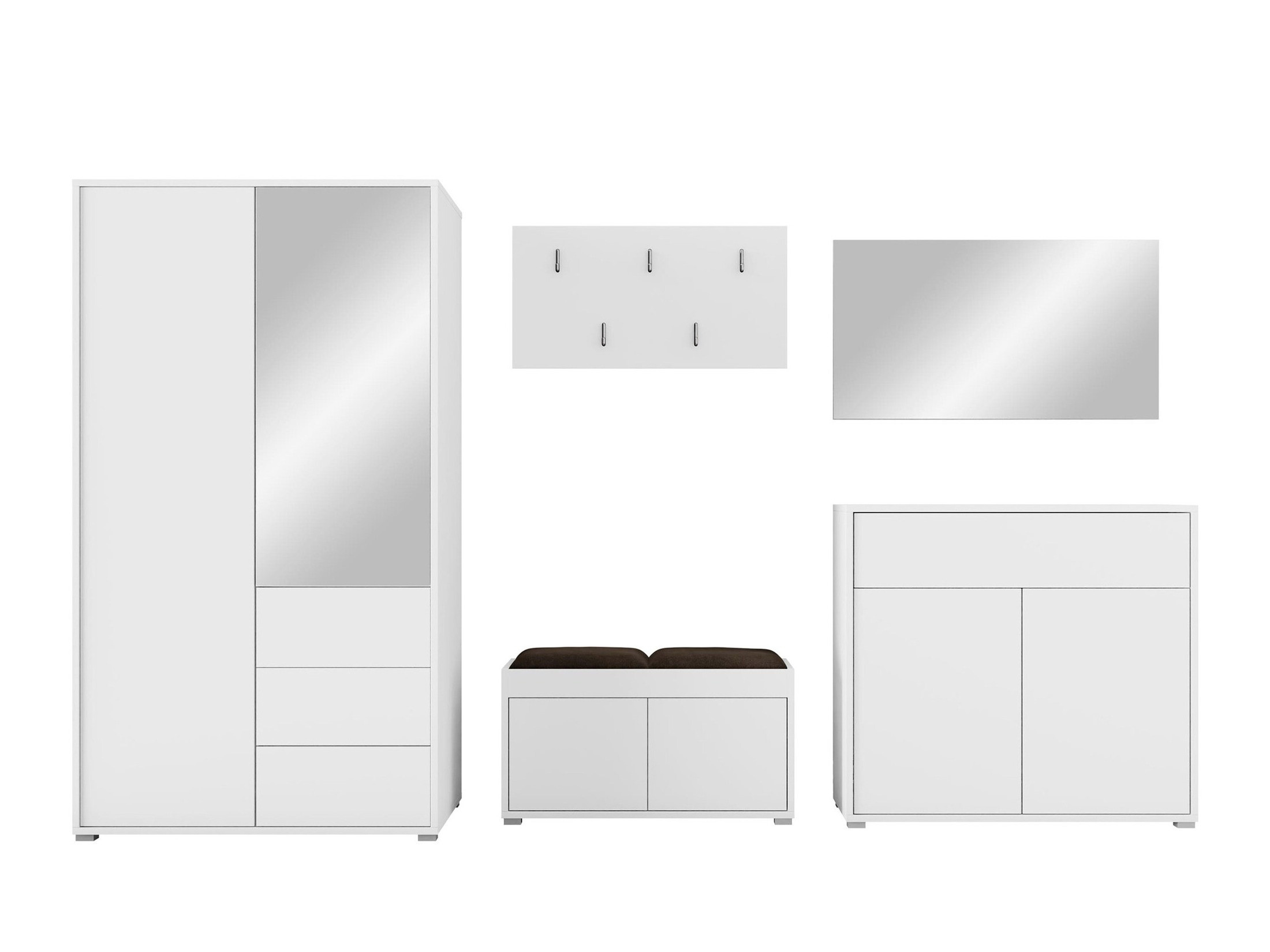 Set arredo da corridoio Comfivo Tutela V (Bianco)