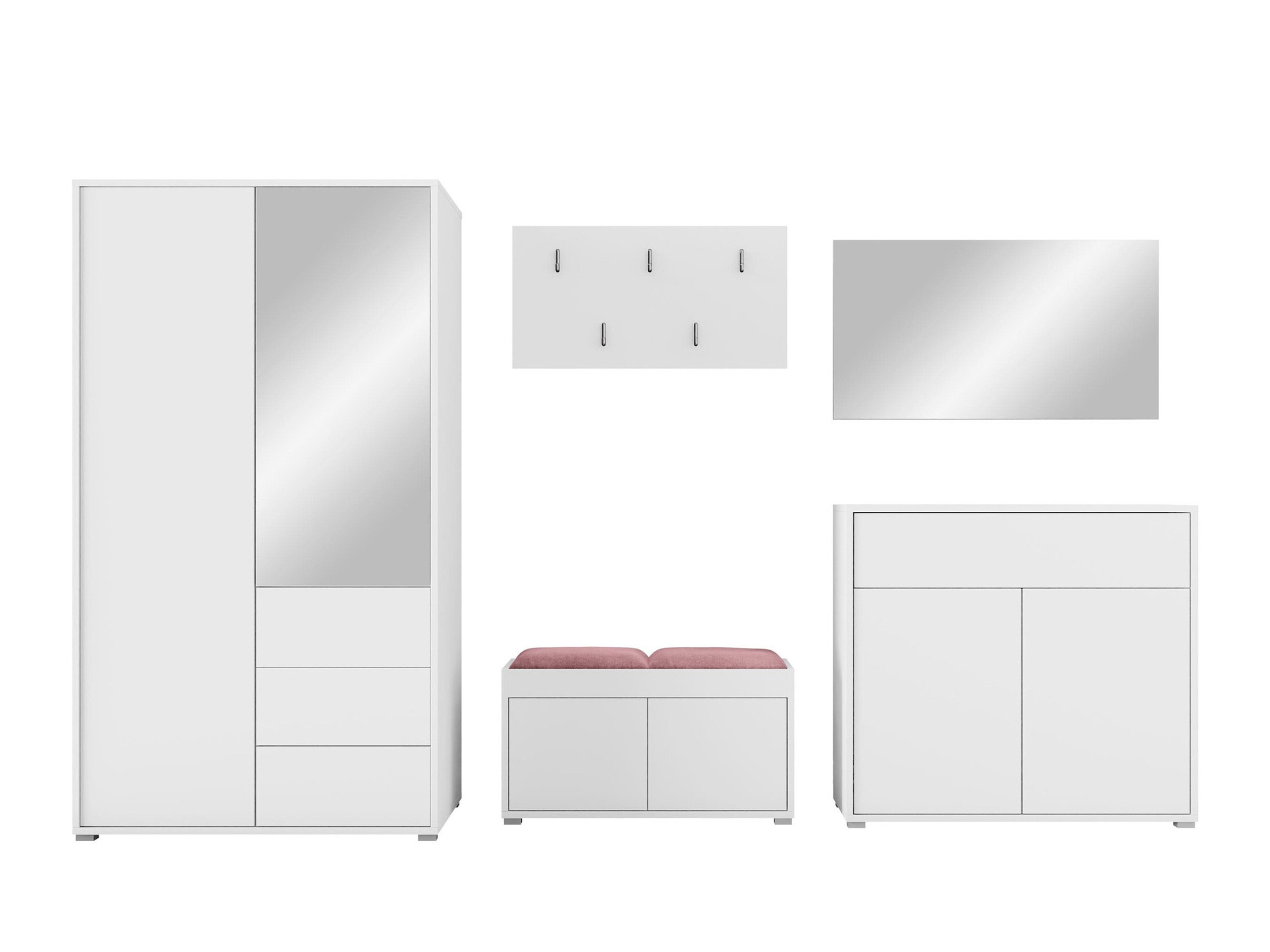 Set arredo da corridoio Comfivo Tutela V (Bianco)
