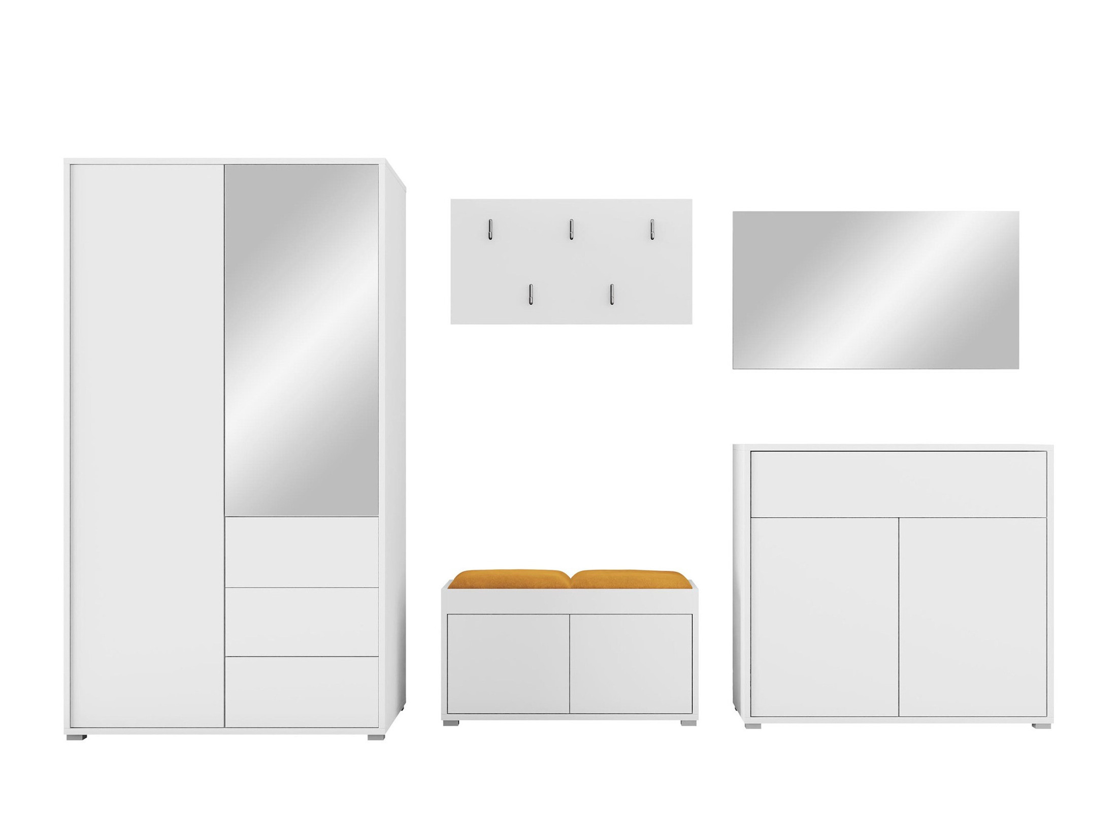 Set arredo da corridoio Comfivo Tutela V (Bianco)