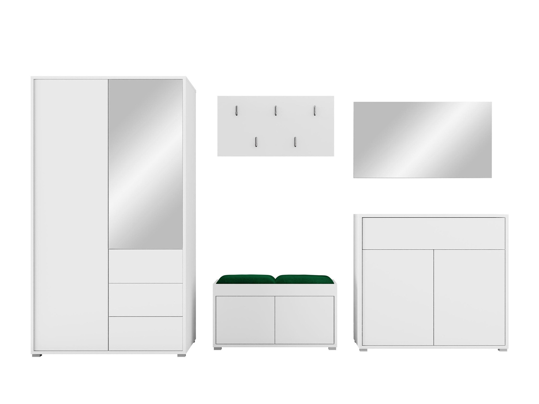 Set arredo da corridoio Comfivo Tutela V (Bianco)