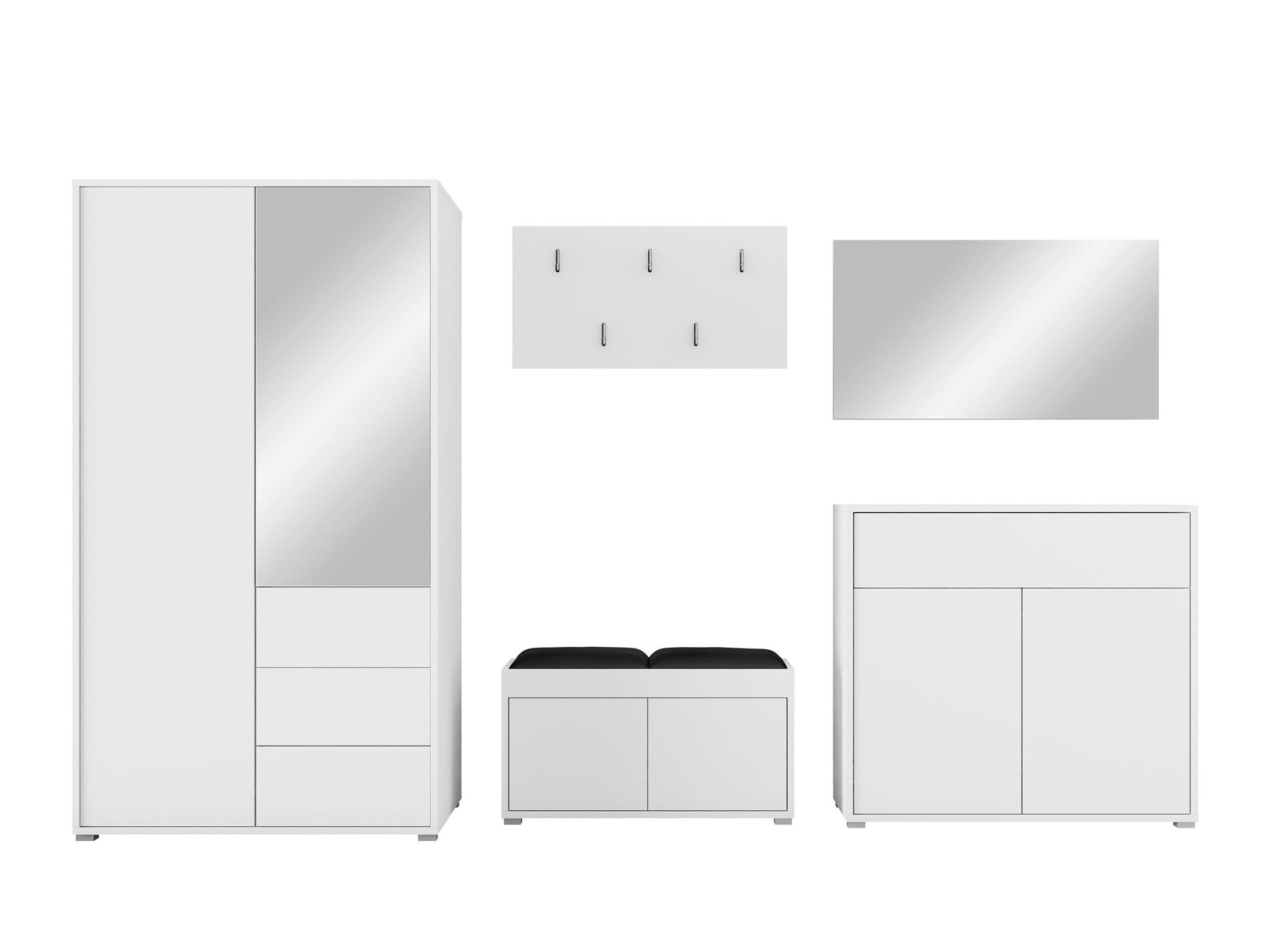 Set arredo da corridoio Comfivo Tutela V (Bianco)