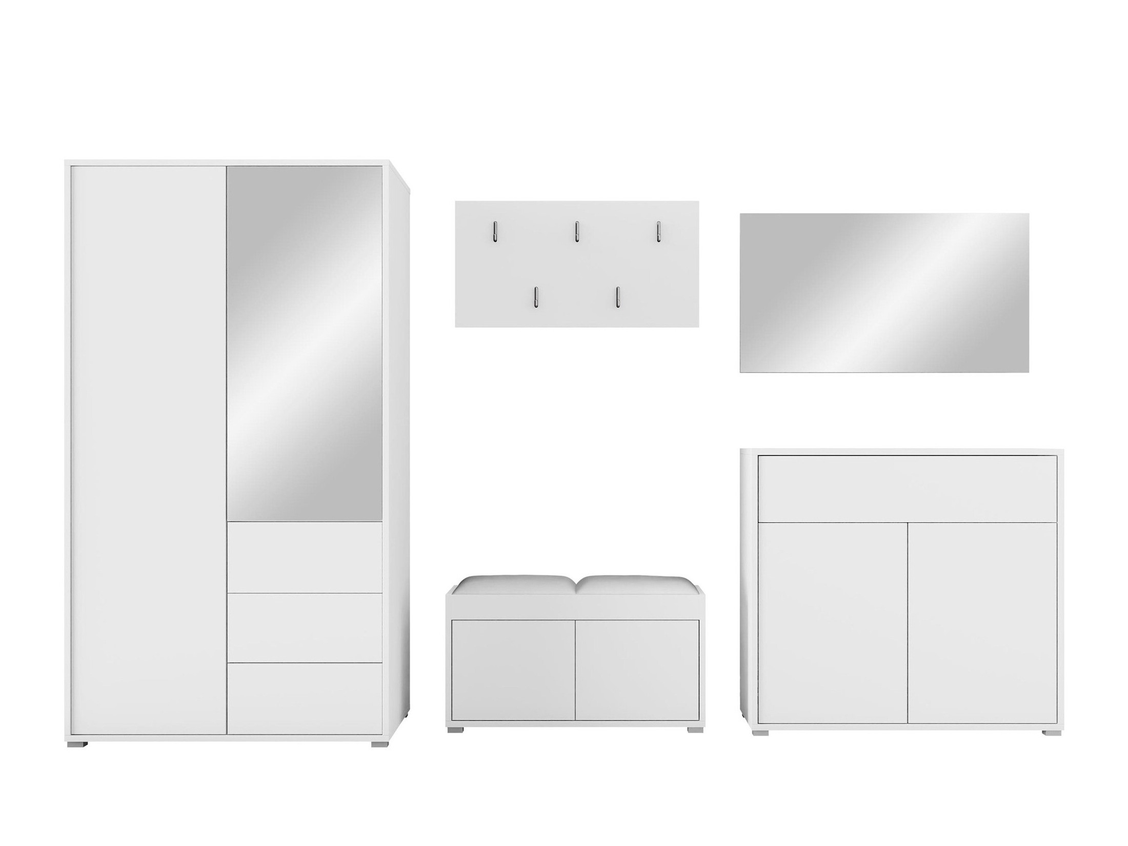 Set arredo da corridoio Comfivo Tutela V (Bianco)