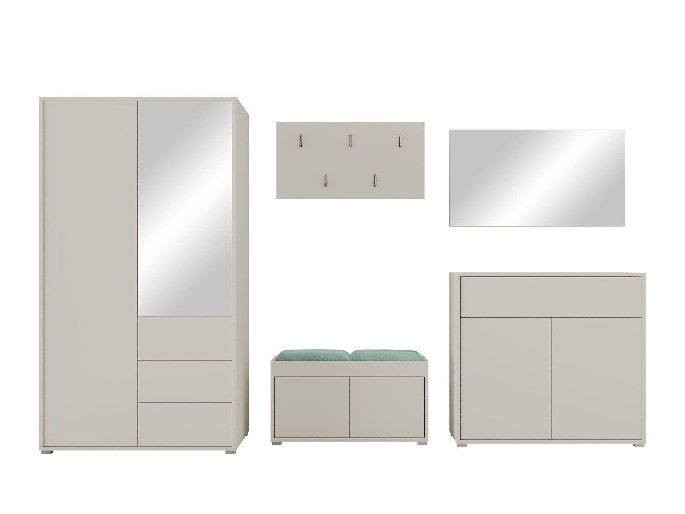 Set arredo da corridoio Comfivo Tutela V (Cachemire)