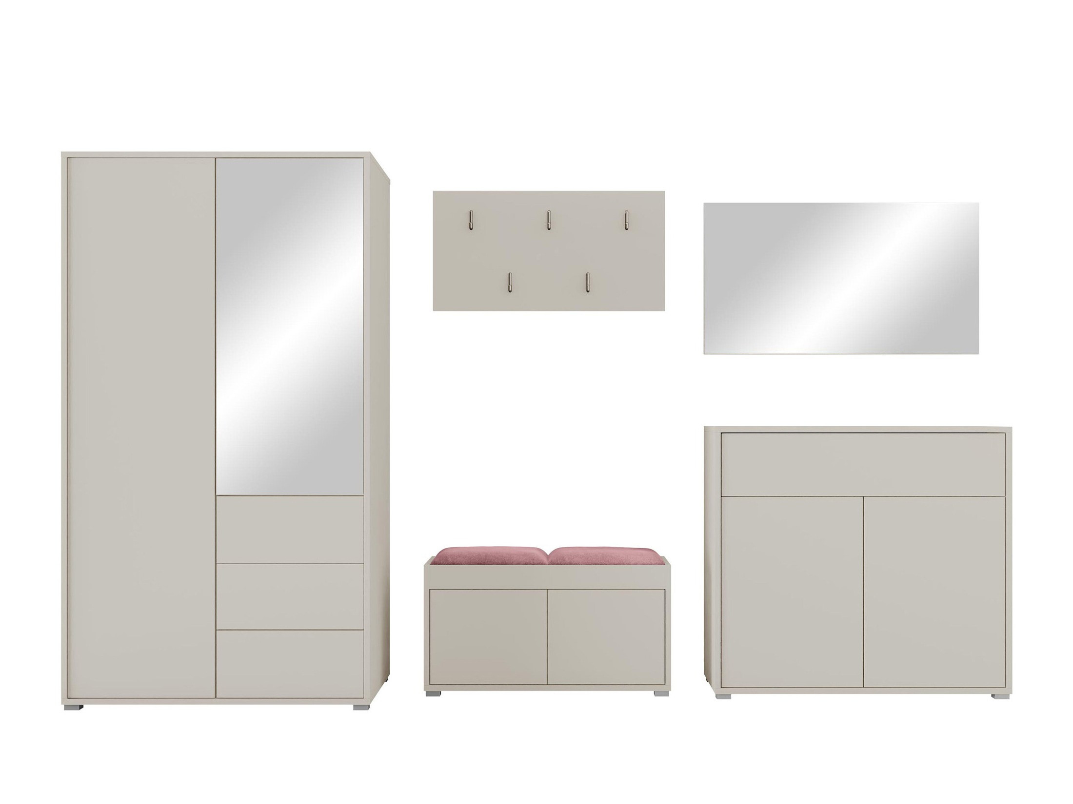 Set arredo da corridoio Comfivo Tutela V (Cachemire)