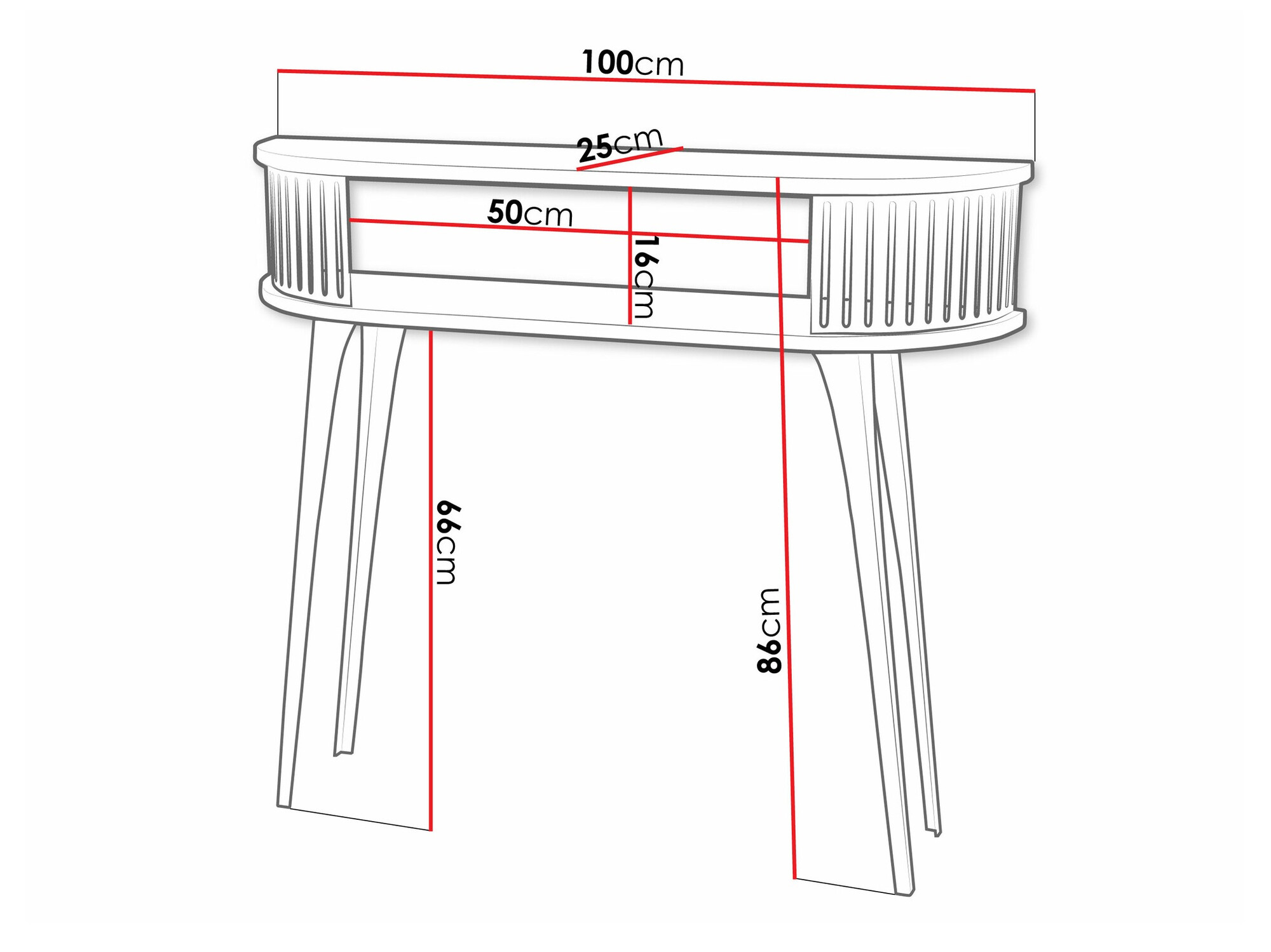 Consolle Vitum I (D'oro + Bianco)