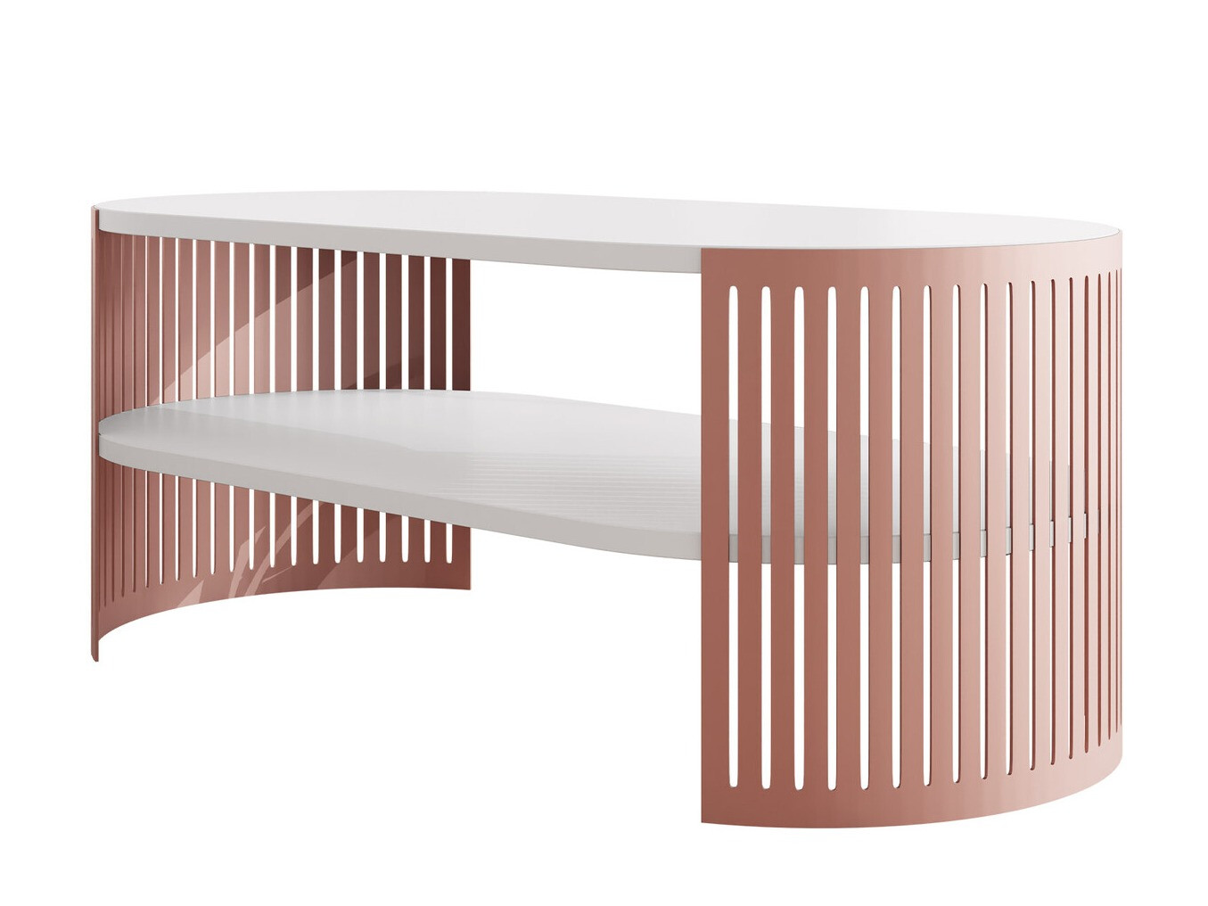 Tavolino da caffè Civer V (Fucsia + Bianco)