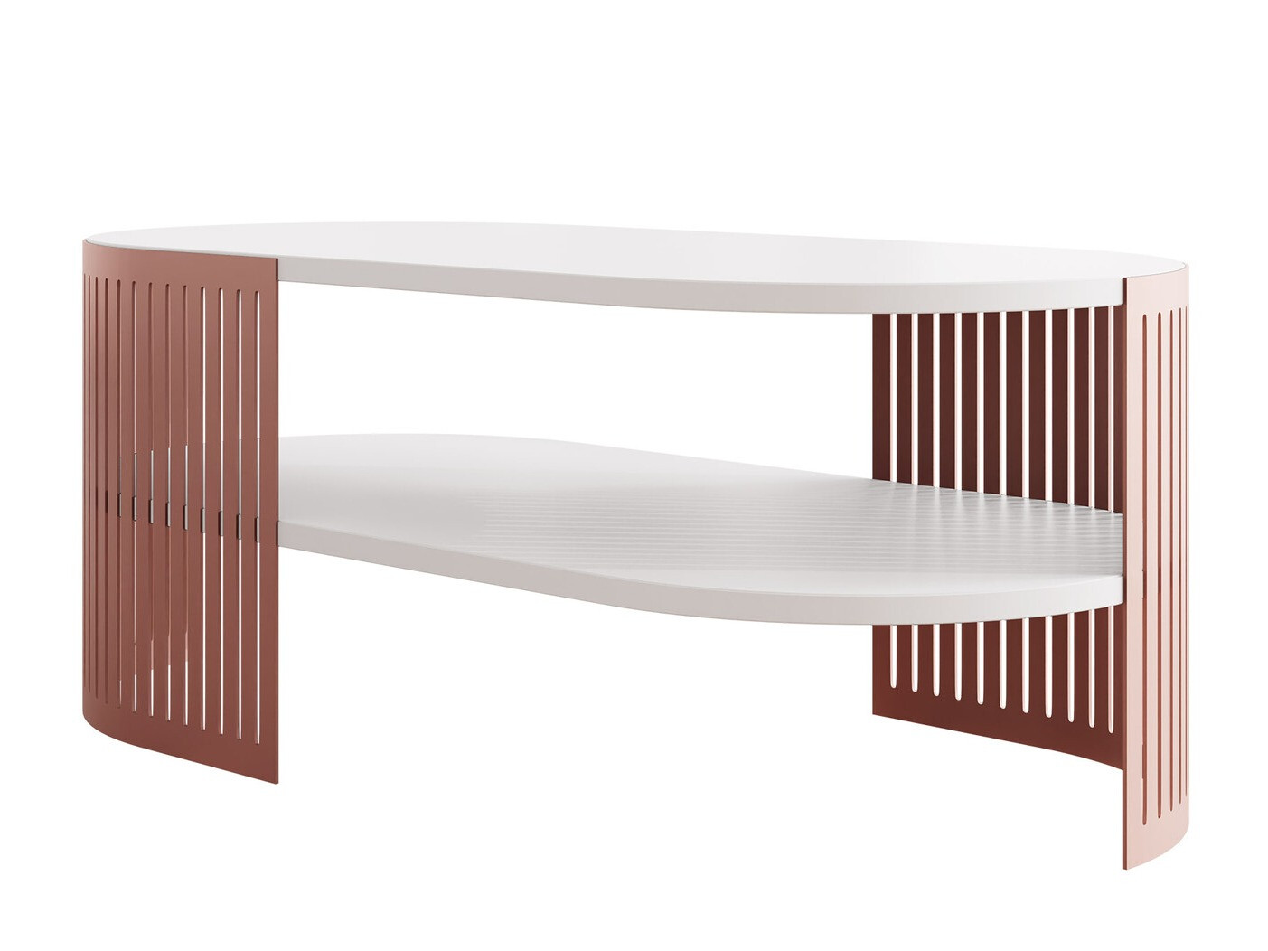 Tavolino da caffè Civer VII (Fucsia + Bianco)
