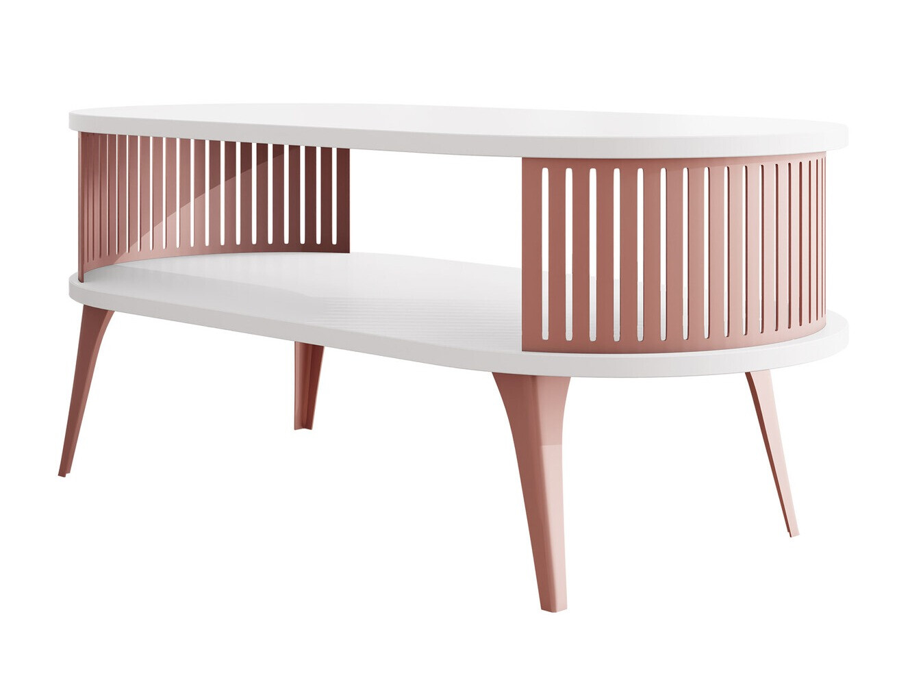 Tavolino da caffè Vitum V (Fucsia + Bianco)