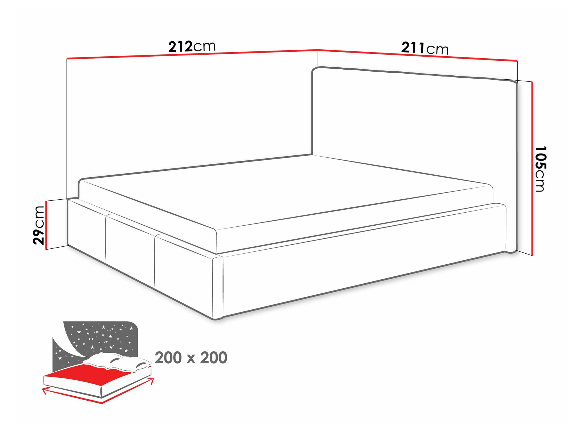 Letto ComfiDream Fenara I (Fresh 01)
