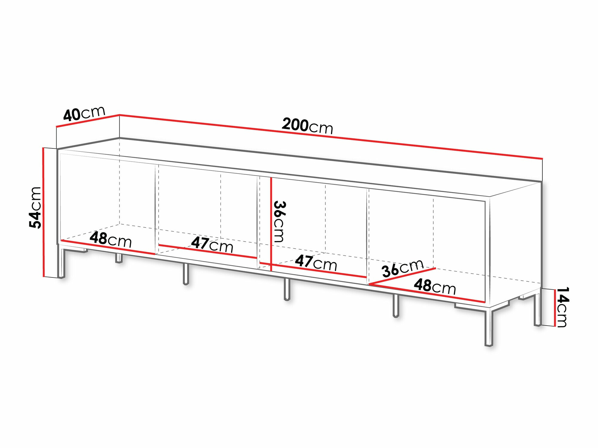 Mobile porta TV Fabula I
