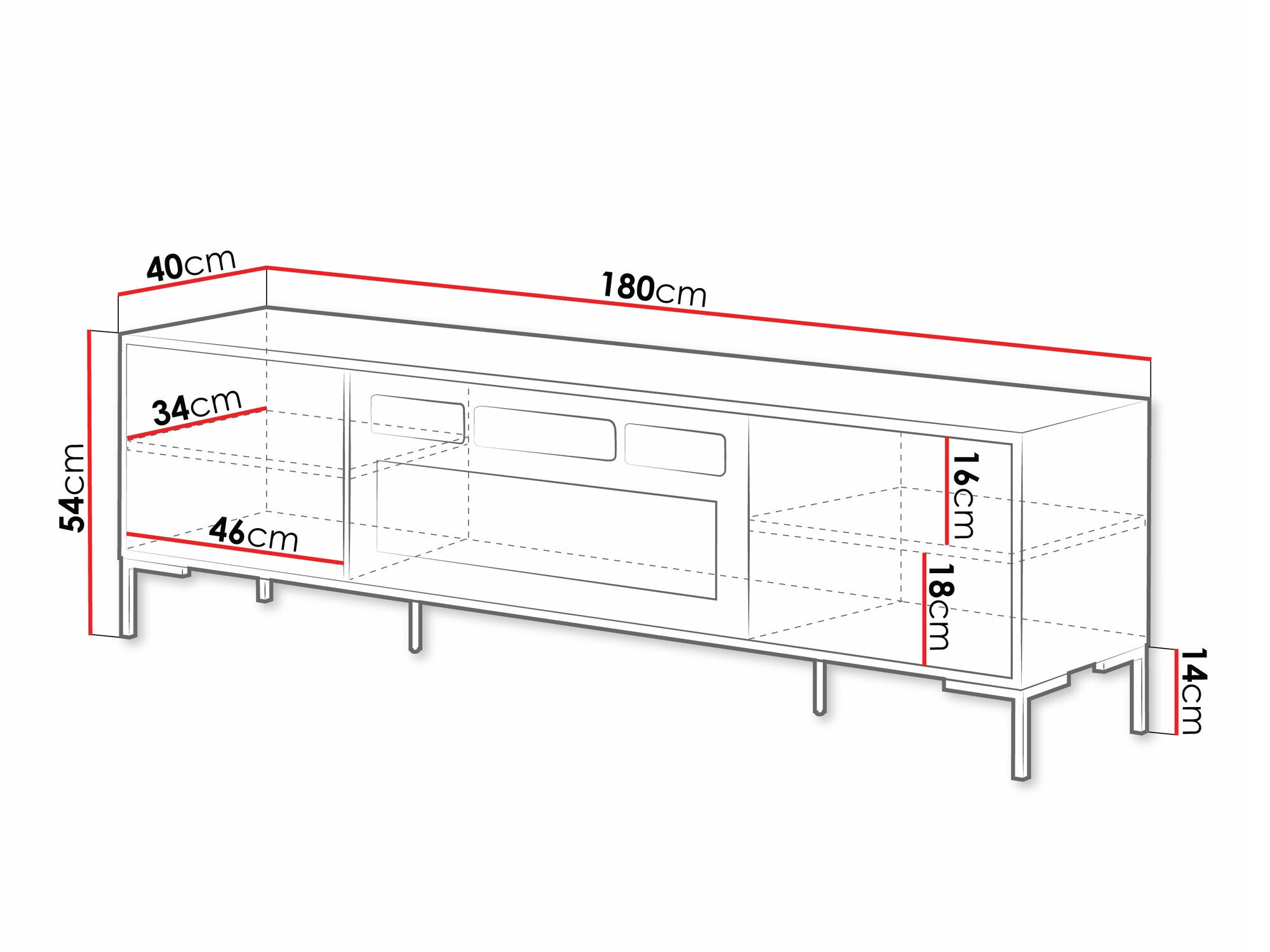 Mobile porta TV Fabula II
