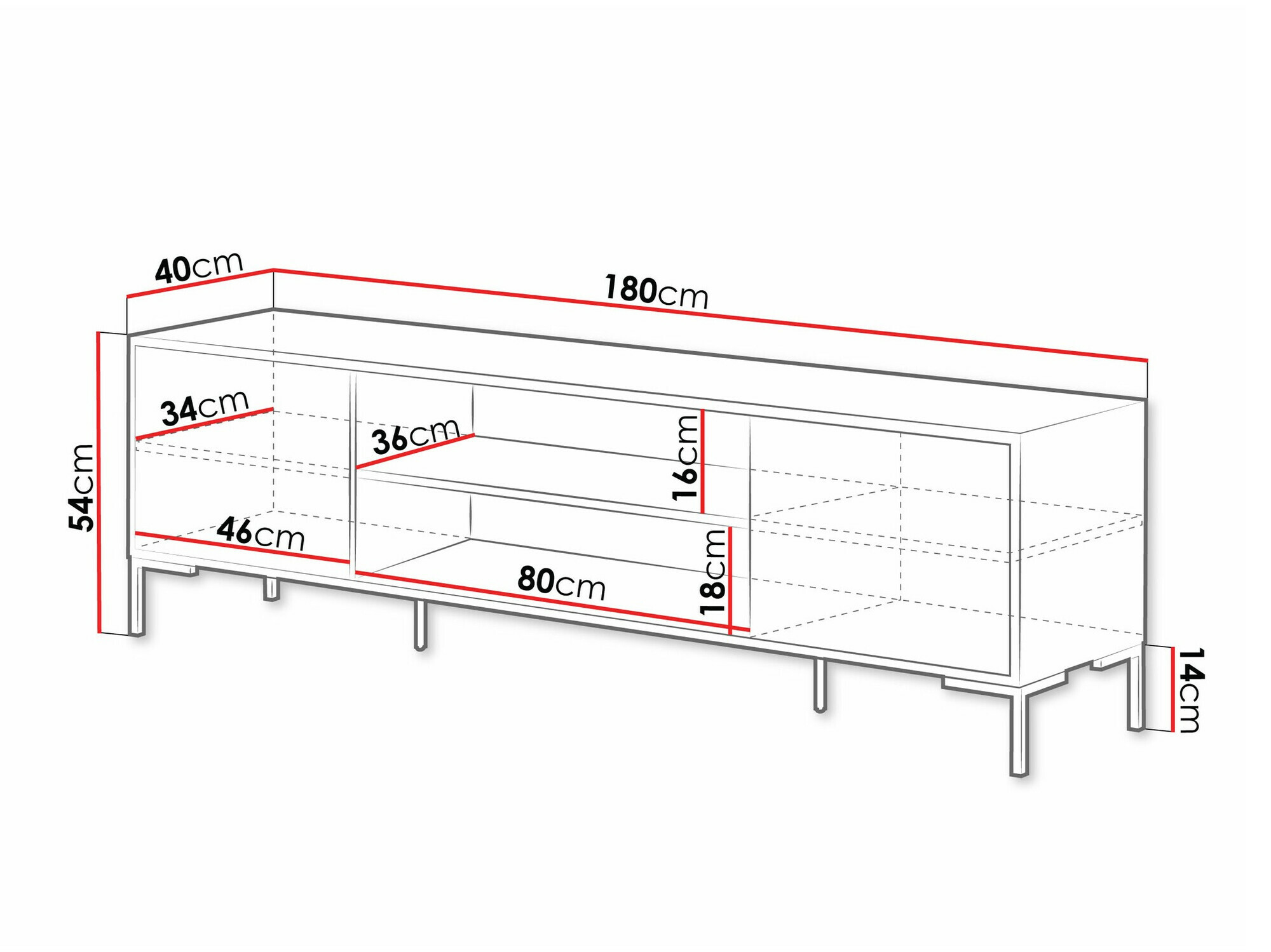 Mobile porta TV Fabula