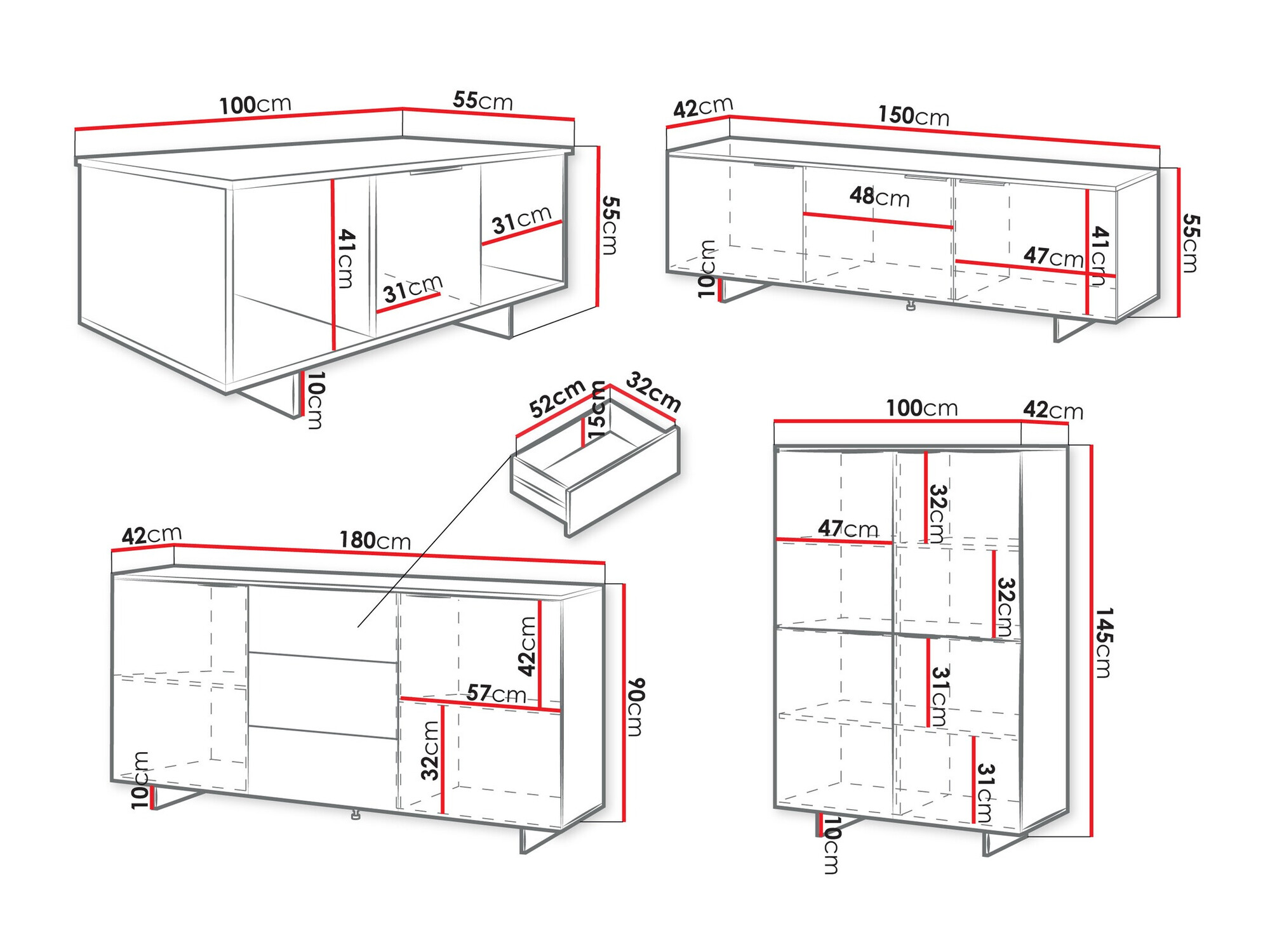 Parete attrezzata Flotei 109
