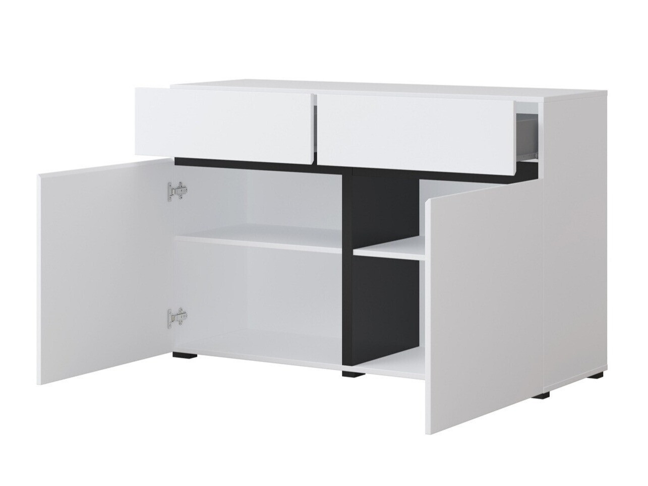 Parete attrezzata Alfere 107 (Bianco)