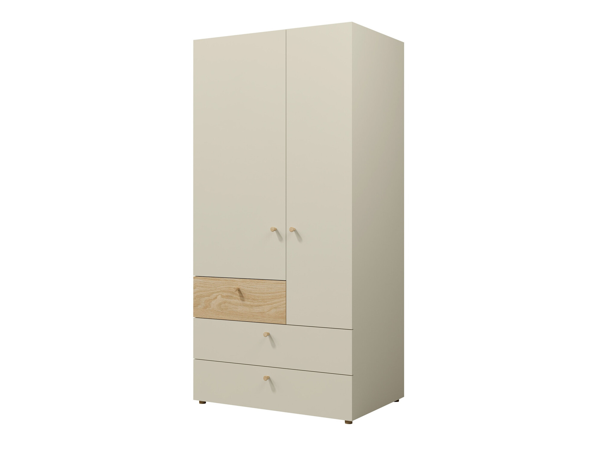 Armadio Domcali 101 (Beige + Quercia)