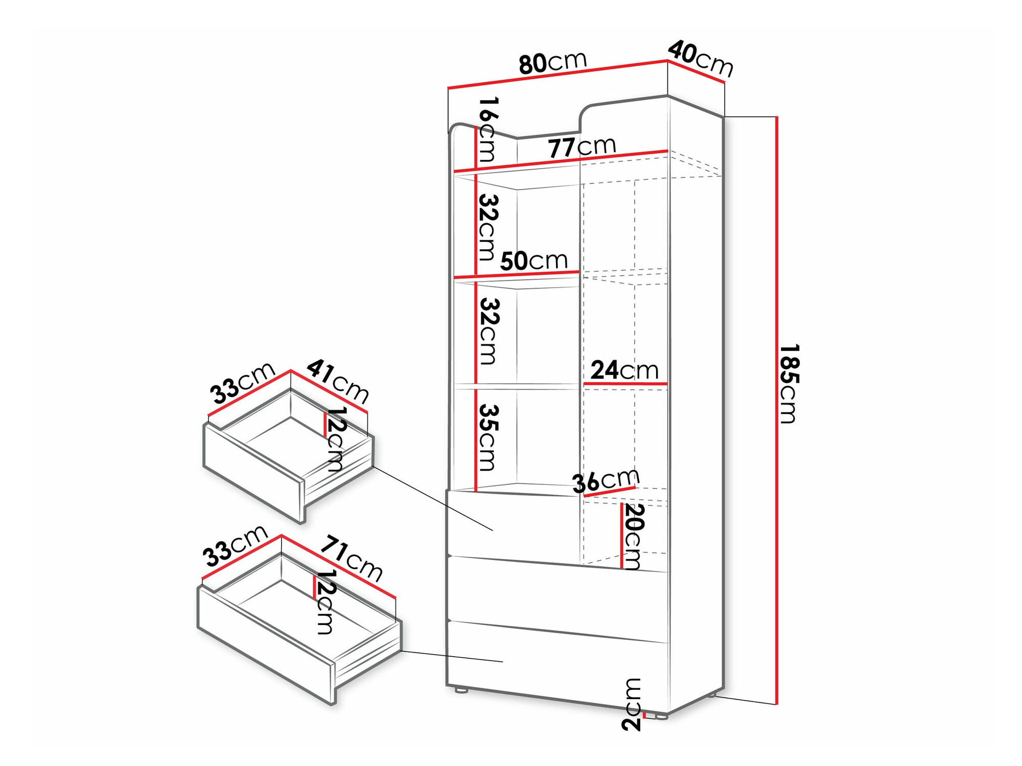 Scaffale Domcali 102 (Grigio + Quercia)