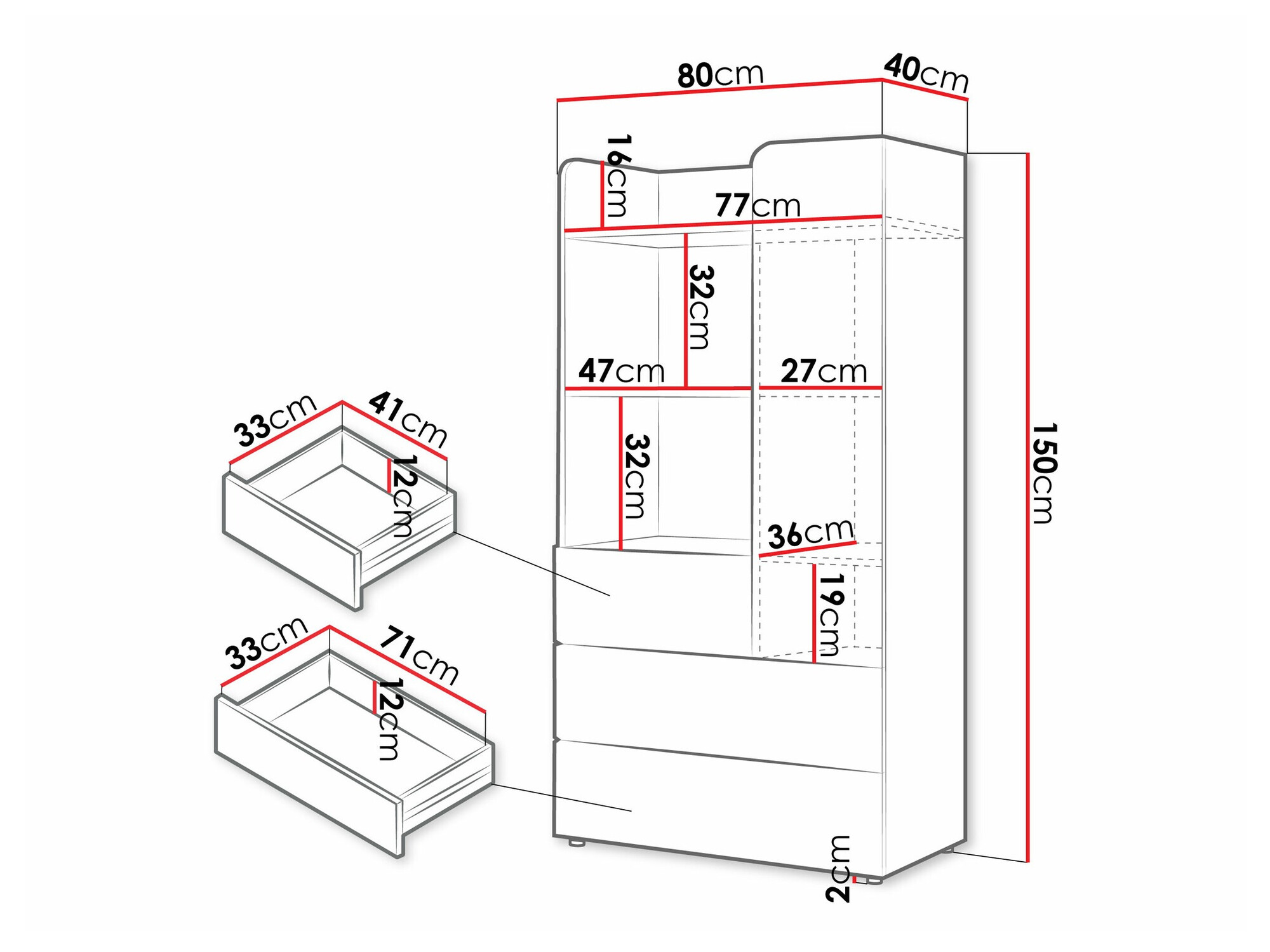 Scaffale Domcali 105 (Grigio + Quercia)