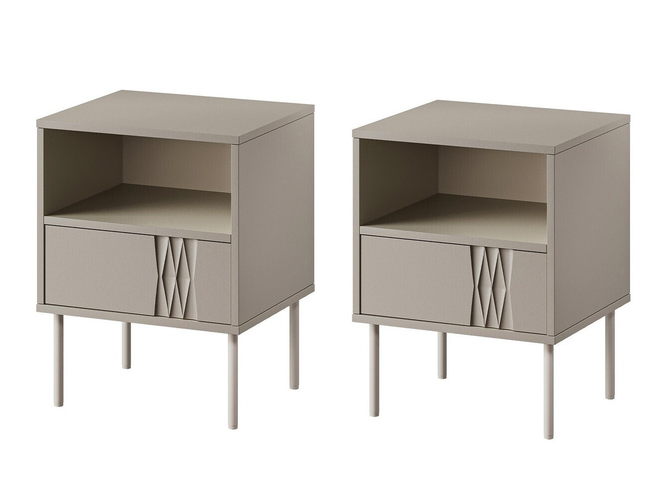 Set di comodini Tolete 106 (Beige)