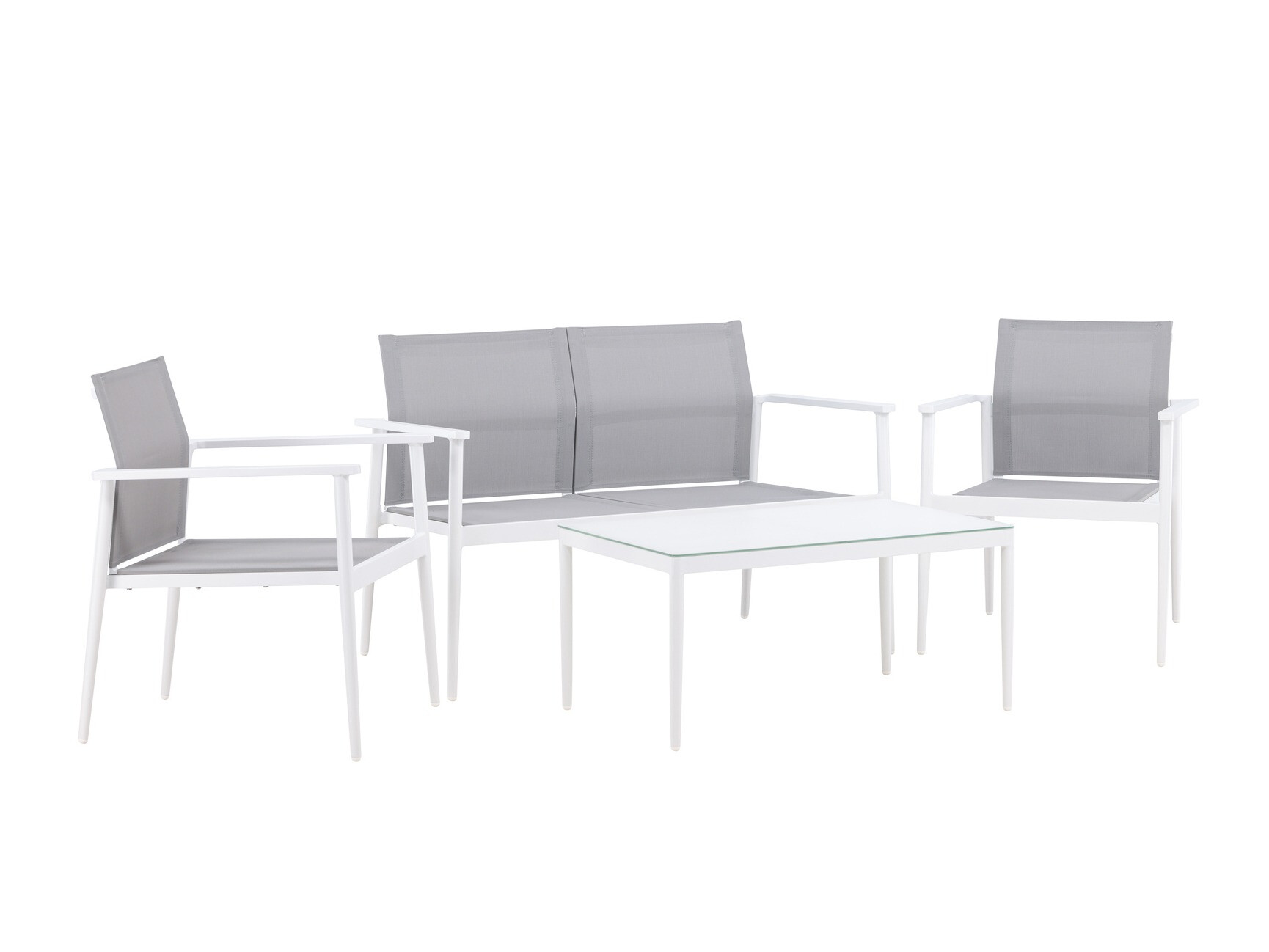 Mobili da giardino Dallas 4632 (Bianco + Grigio)