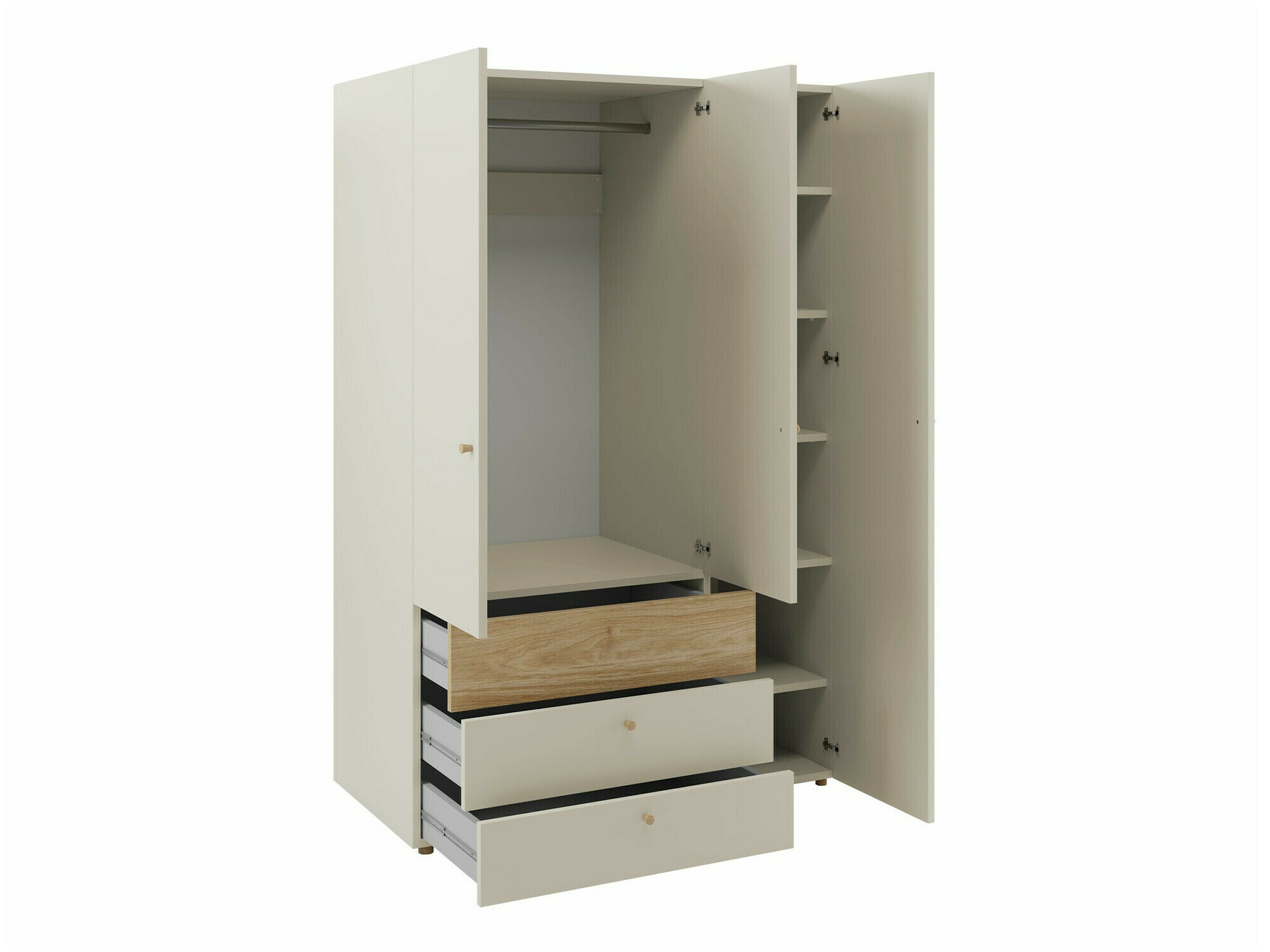 Set Camerette per bambini Domcali 116 (Grigio + Quercia)