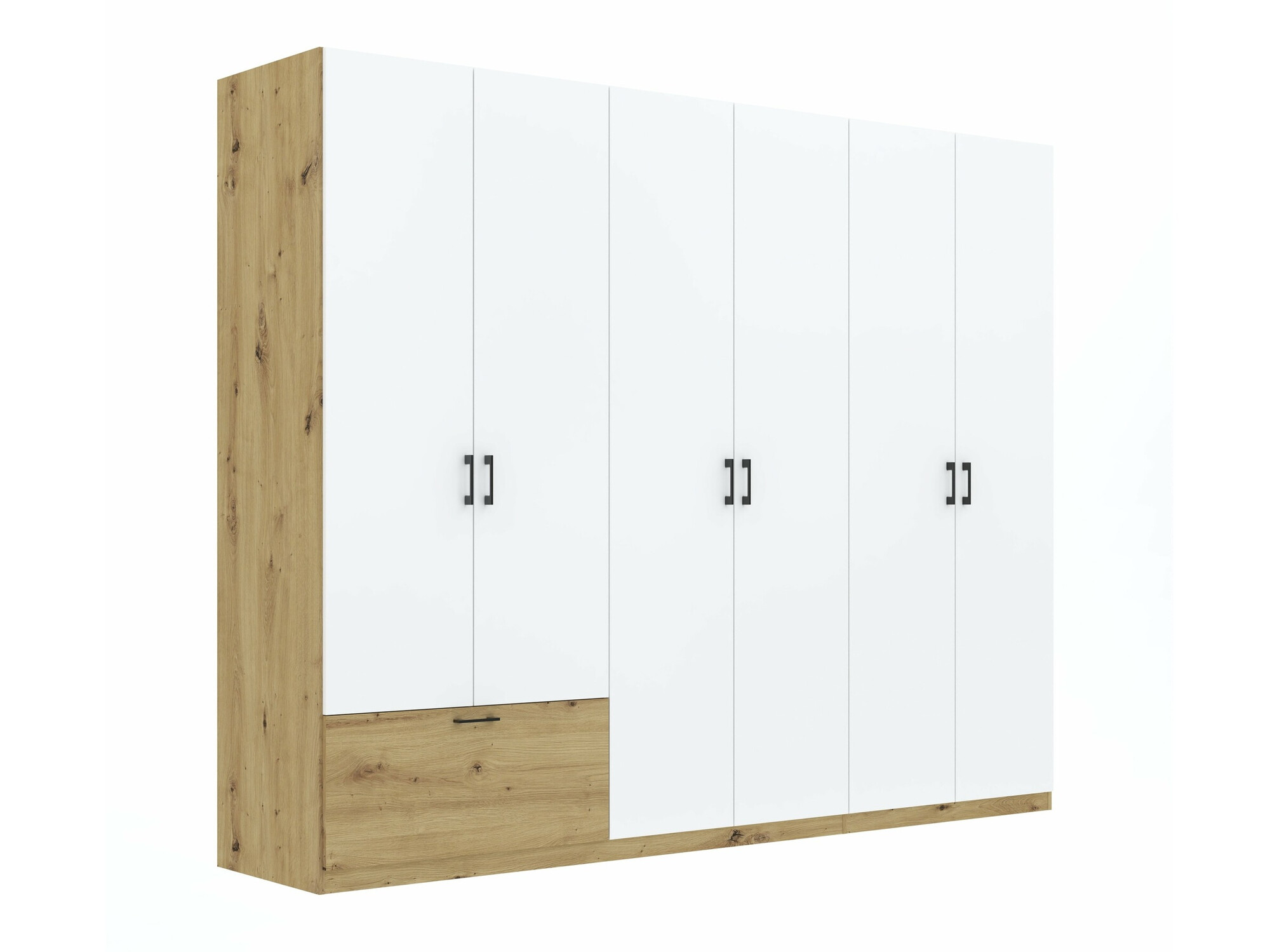Armadio Bristol 250 (Rovere Artisan + Bianco)