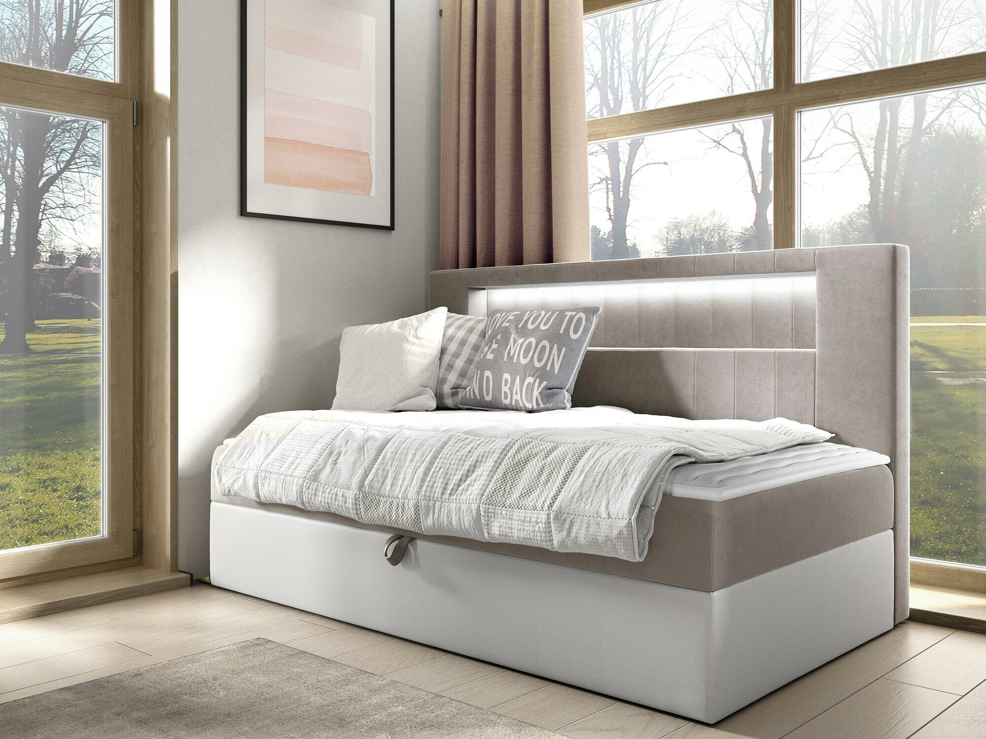 Letto continentale Lucus IV (Soft 017 + Fresh 1)