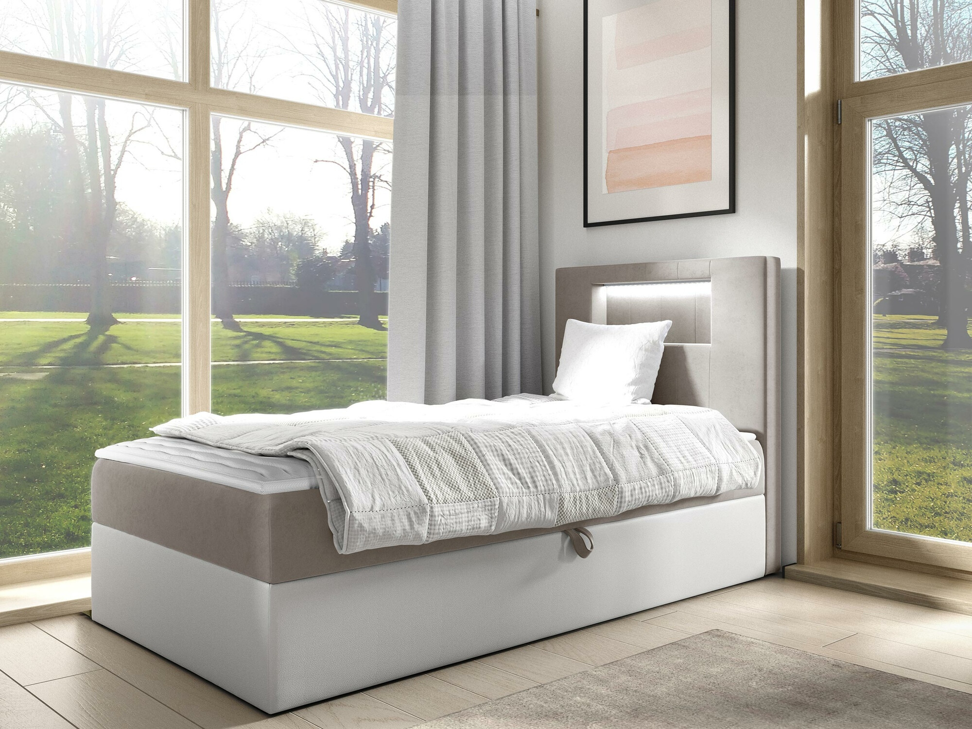 Letto continentale Lucus V (Soft 017 + Fresh 1)