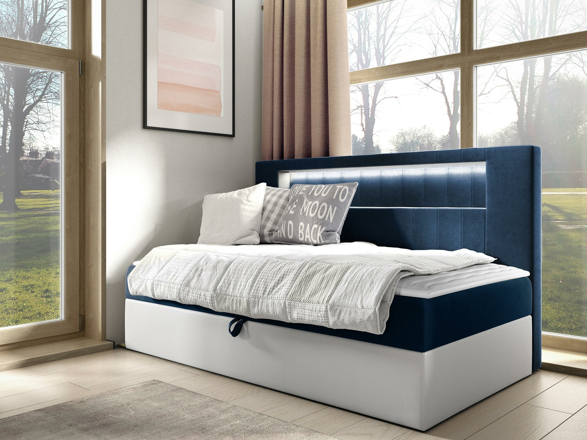 Letto continentale Lucus IV (Soft 017 + Fresh 11)