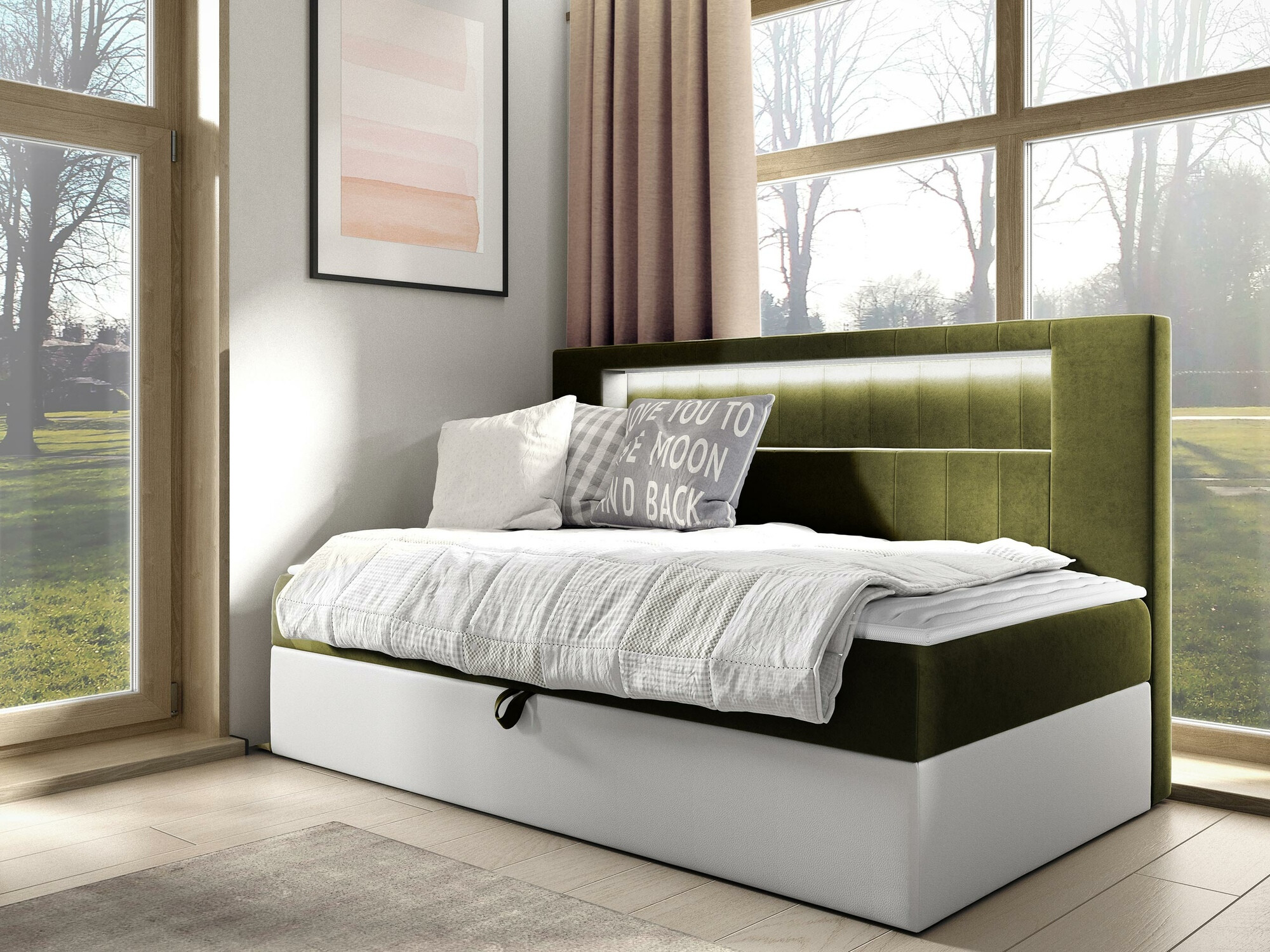 Letto continentale Lucus IV (Soft 017 + Fresh 12)