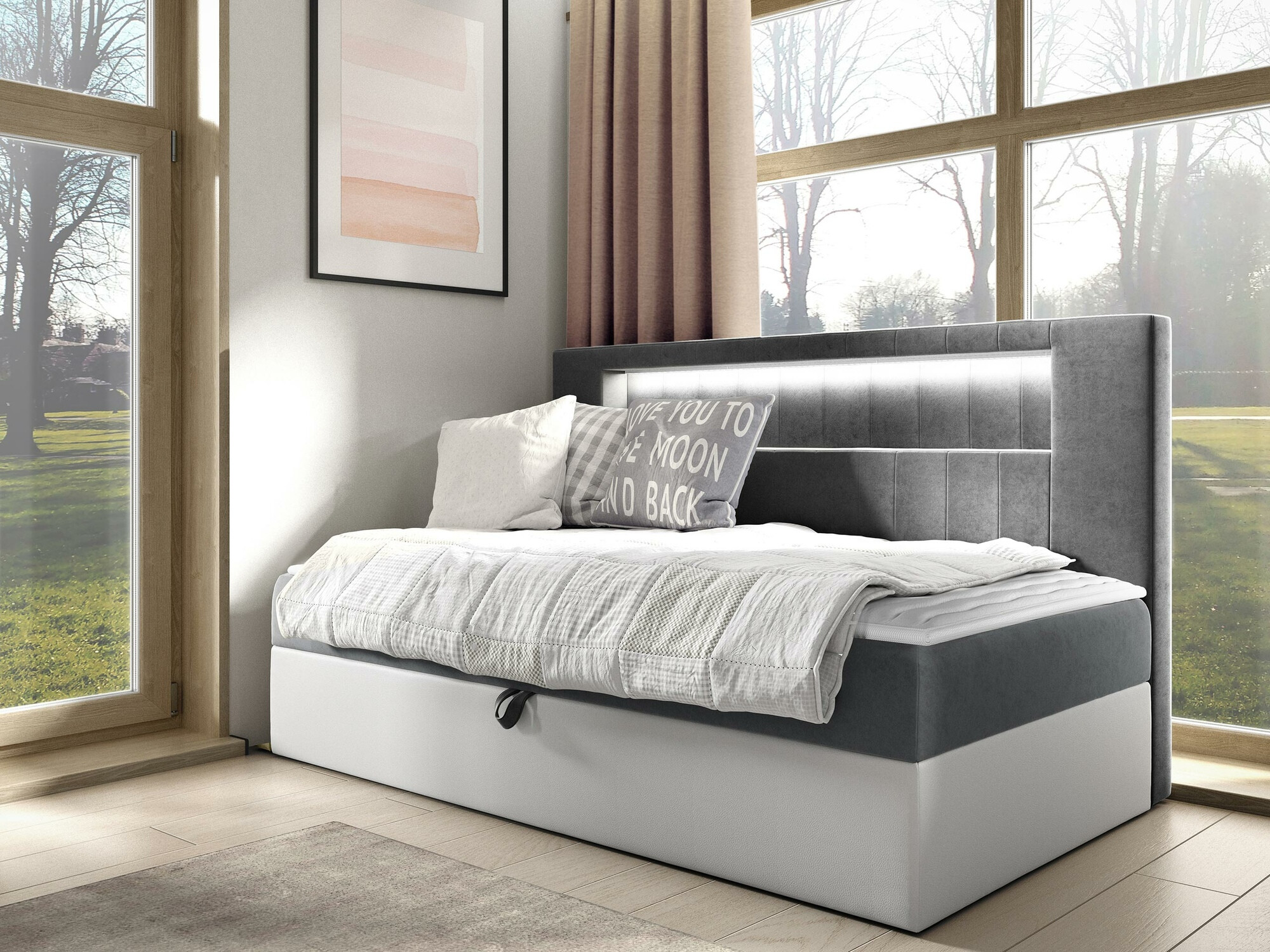 Letto continentale Lucus IV (Soft 017 + Fresh 14)