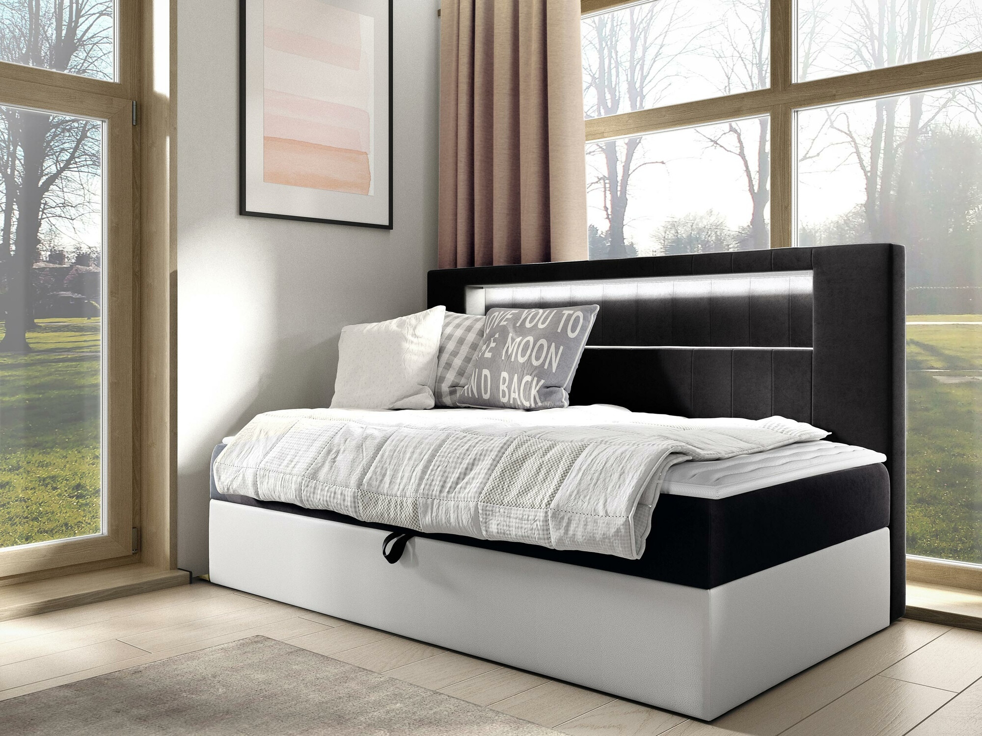 Letto continentale Lucus IV (Soft 017 + Fresh 17)