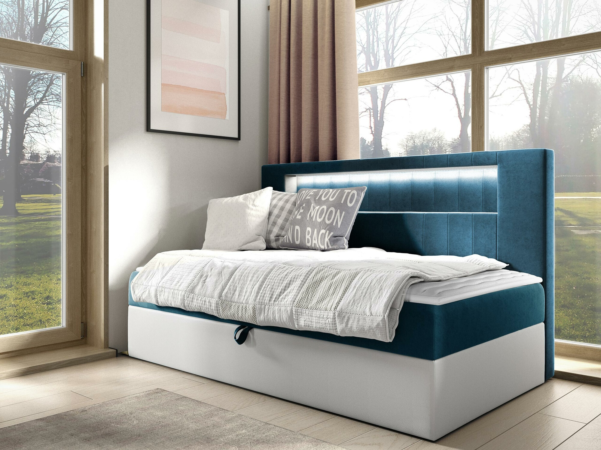 Letto continentale Lucus IV (Soft 017 + Fresh 34)