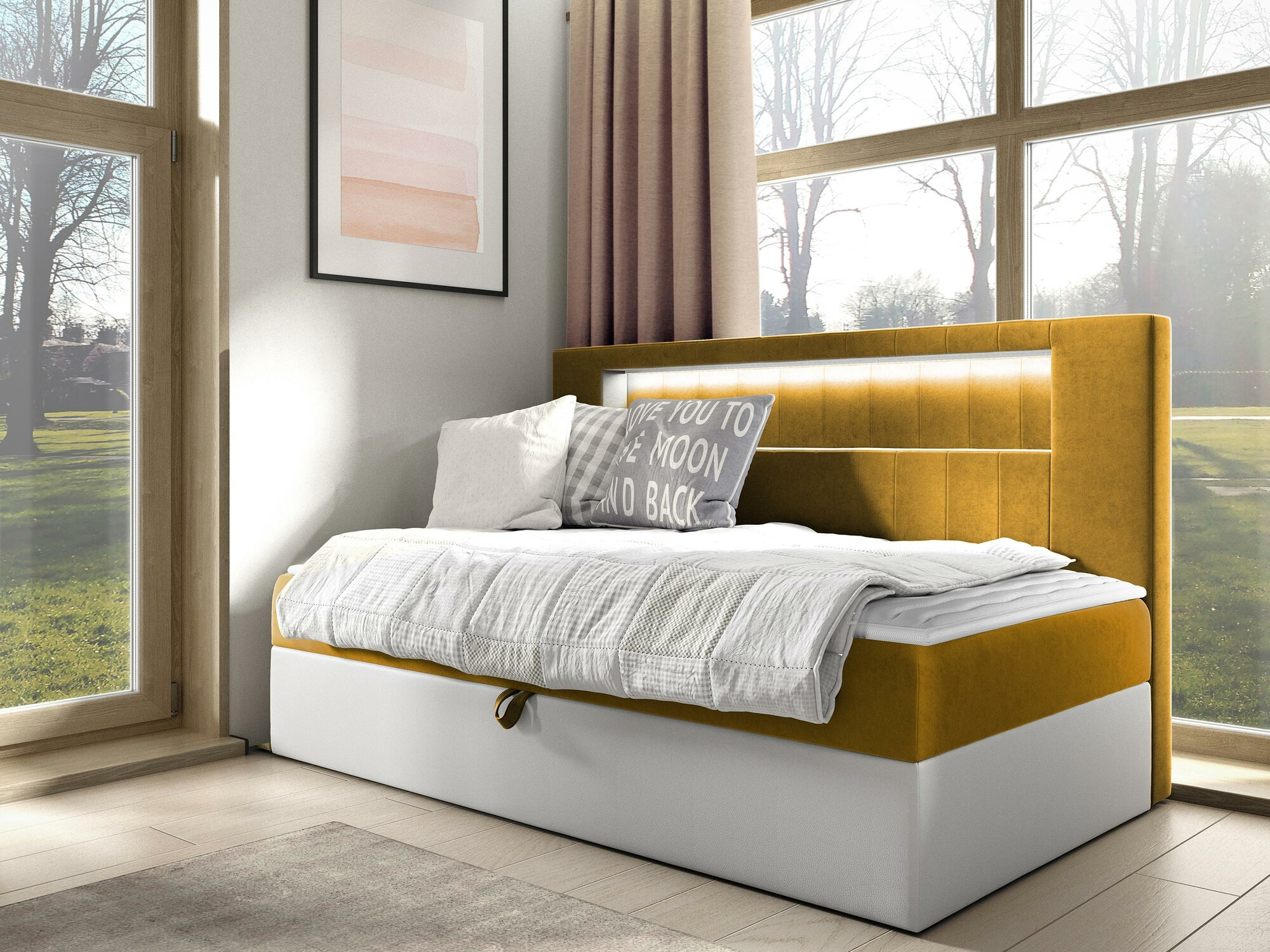 Letto continentale Lucus IV (Soft 017 + Fresh 37)