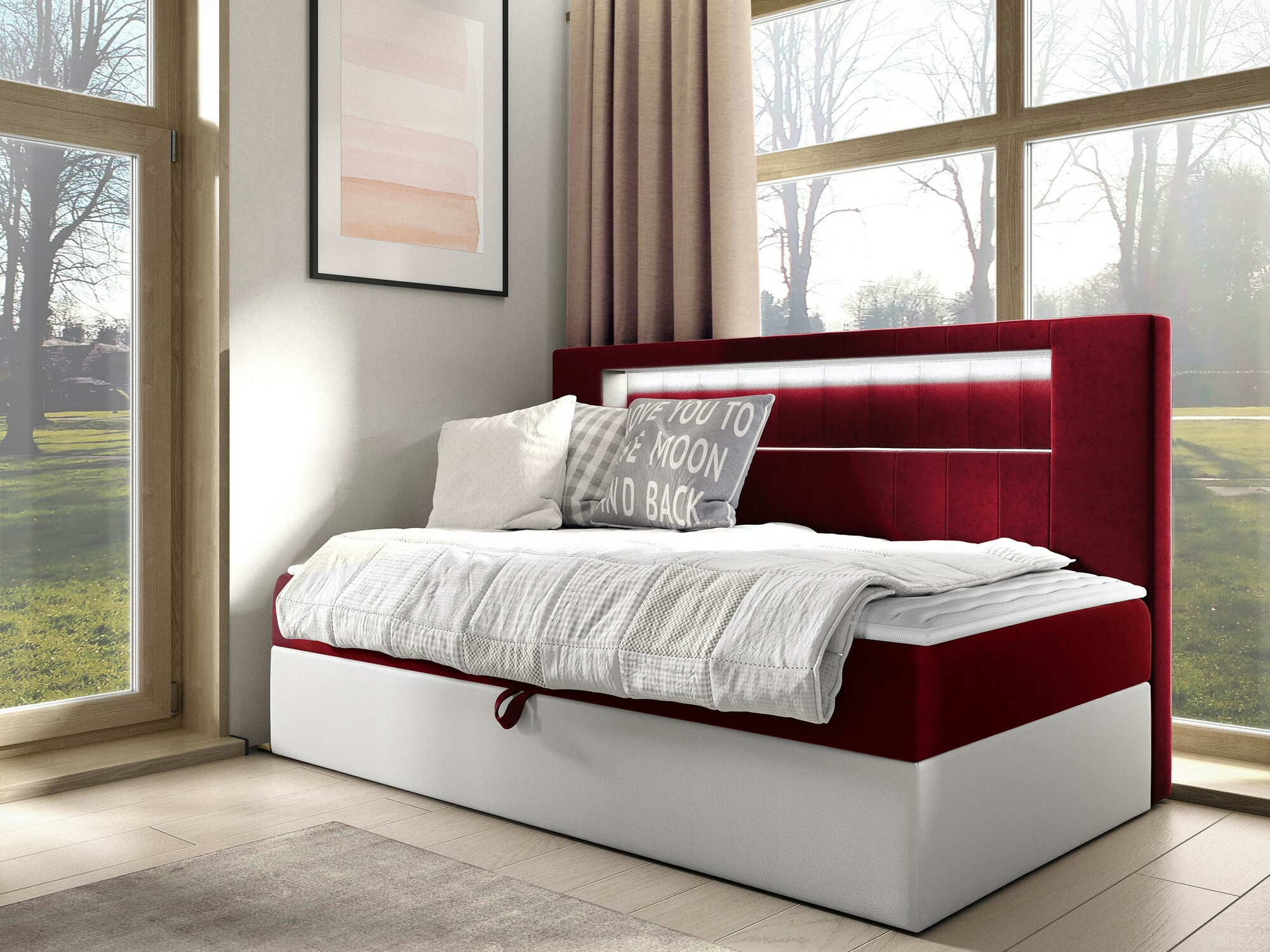 Letto continentale Lucus IV (Soft 017 + Fresh 8)