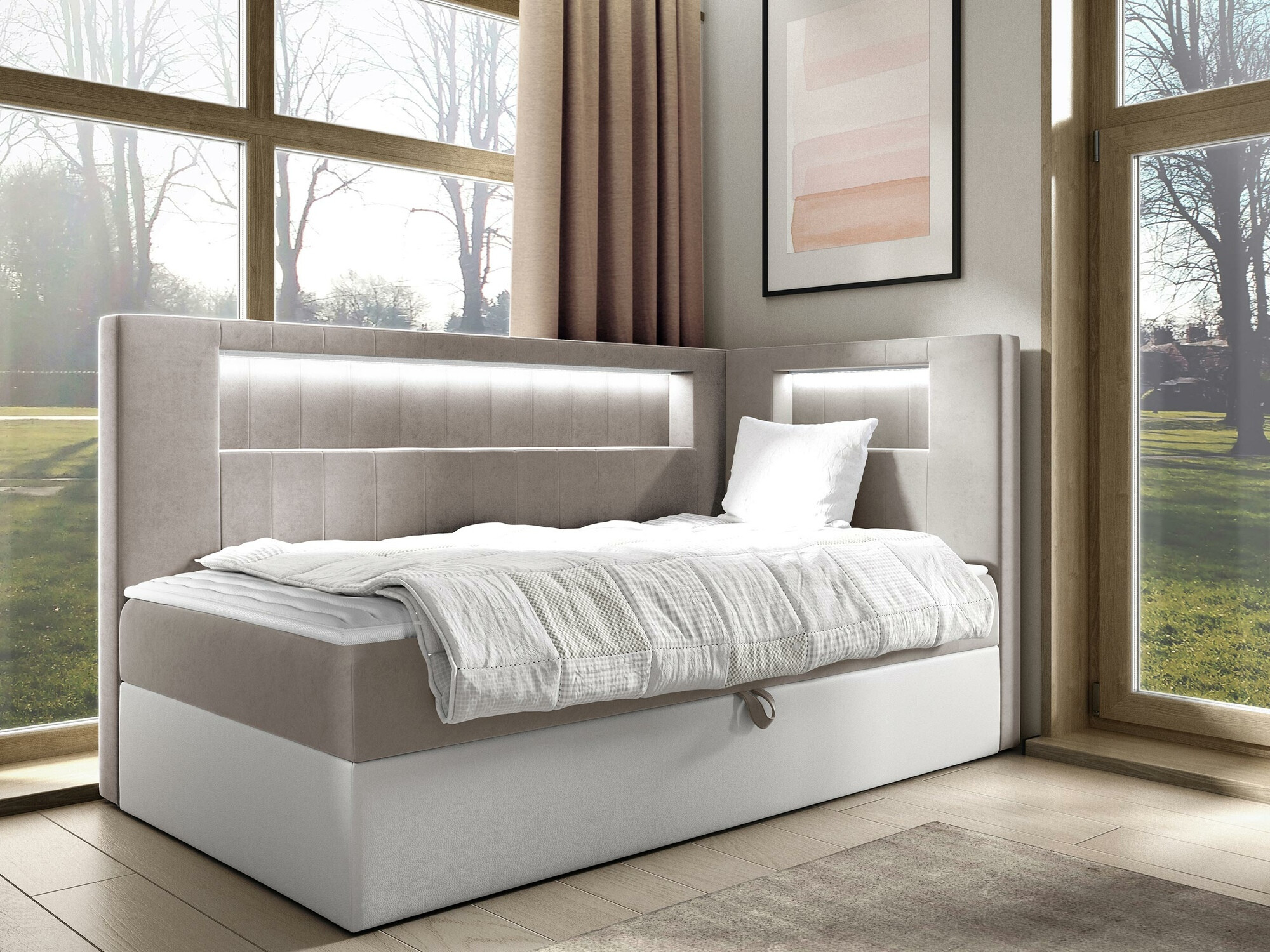 Letto continentale Lucus VIII (Soft 017 + Fresh 1)