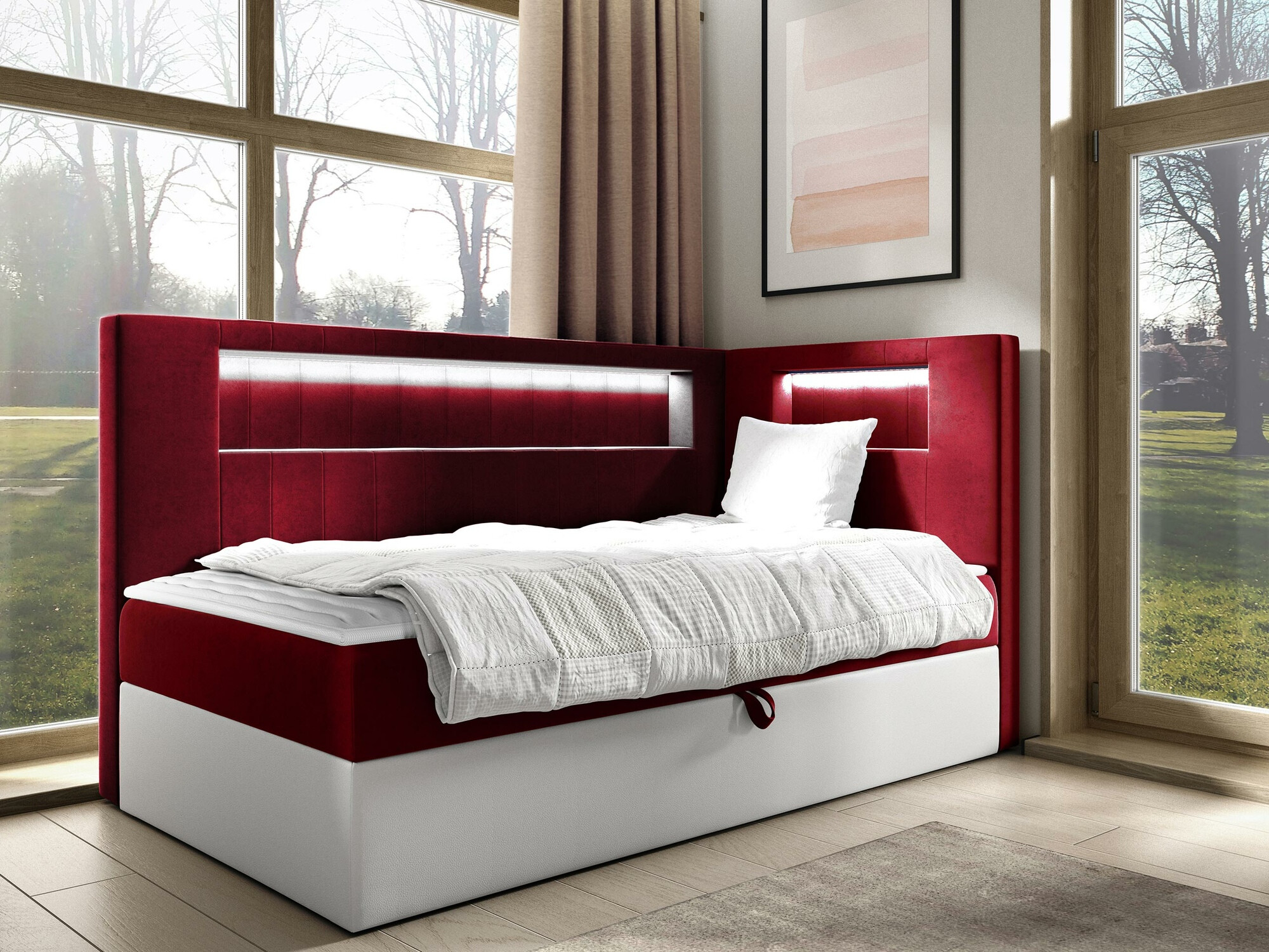 Letto continentale Lucus VIII (Soft 017 + Fresh 8)