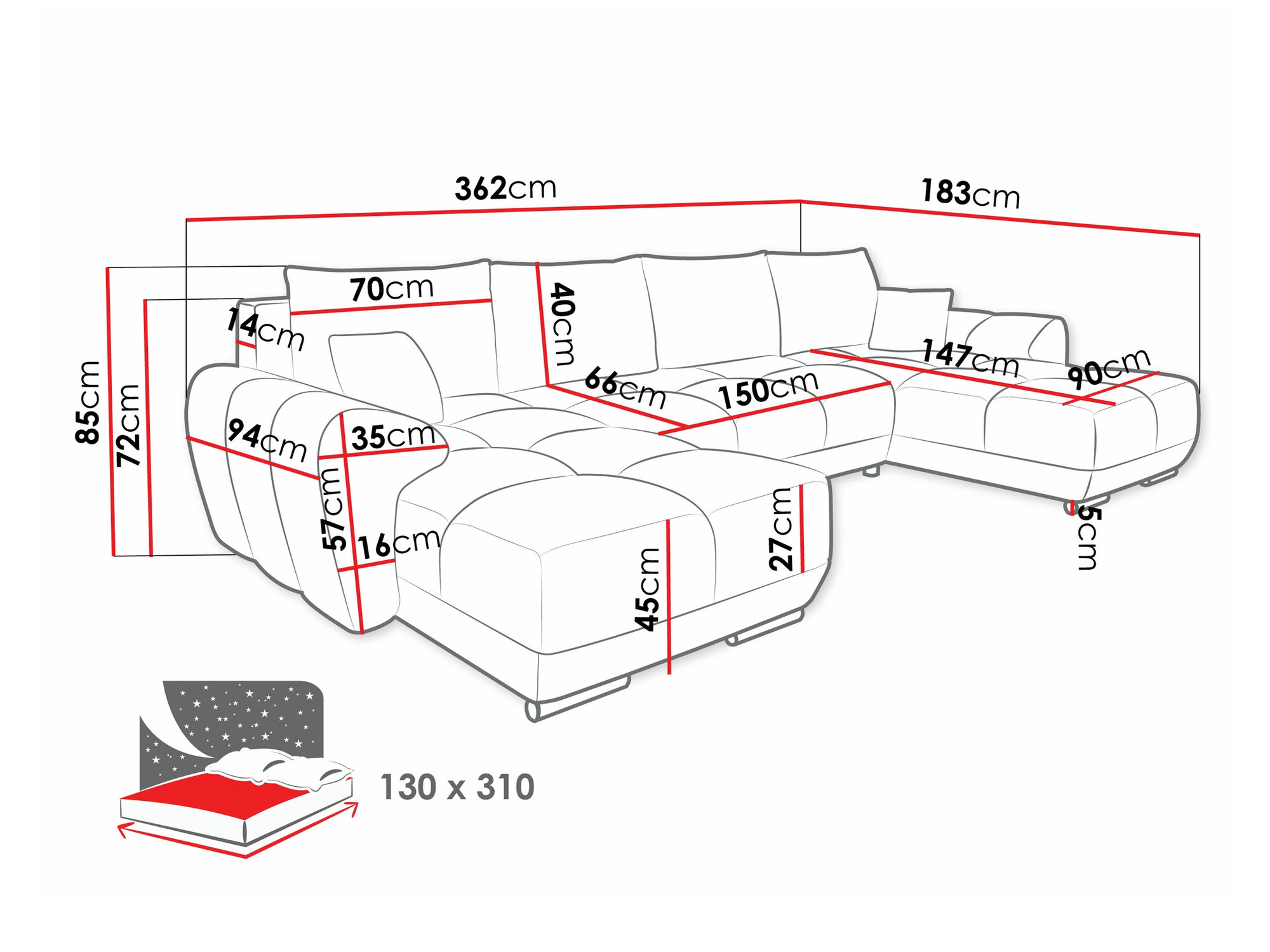 Divano angolare Signis I (Velo 621)
