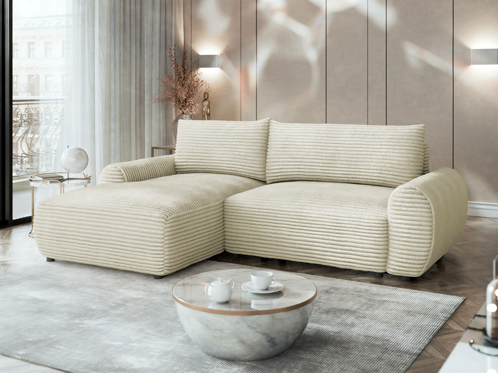 Divano angolare TrendyNest Strigina (Tilia 03)