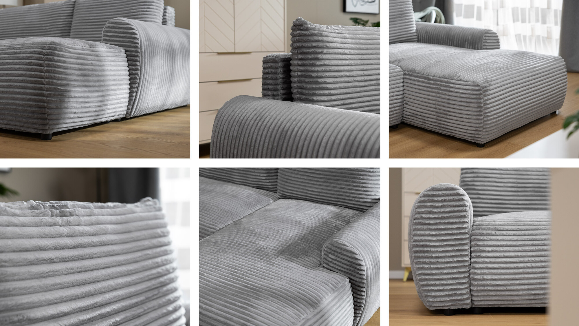 Divano angolare TrendyNest Strigina (Tilia 86)