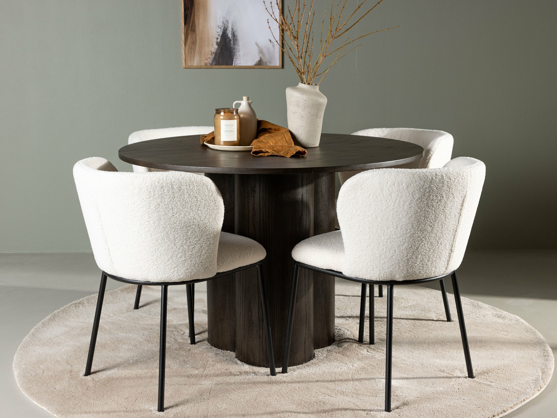 Set sala da pranzo Dallas 4356 (Noce scuro)