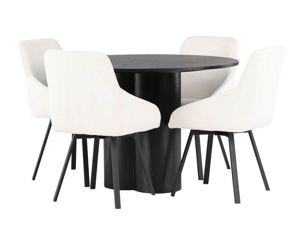 Set sala da pranzo Dallas 5008 (Nero)