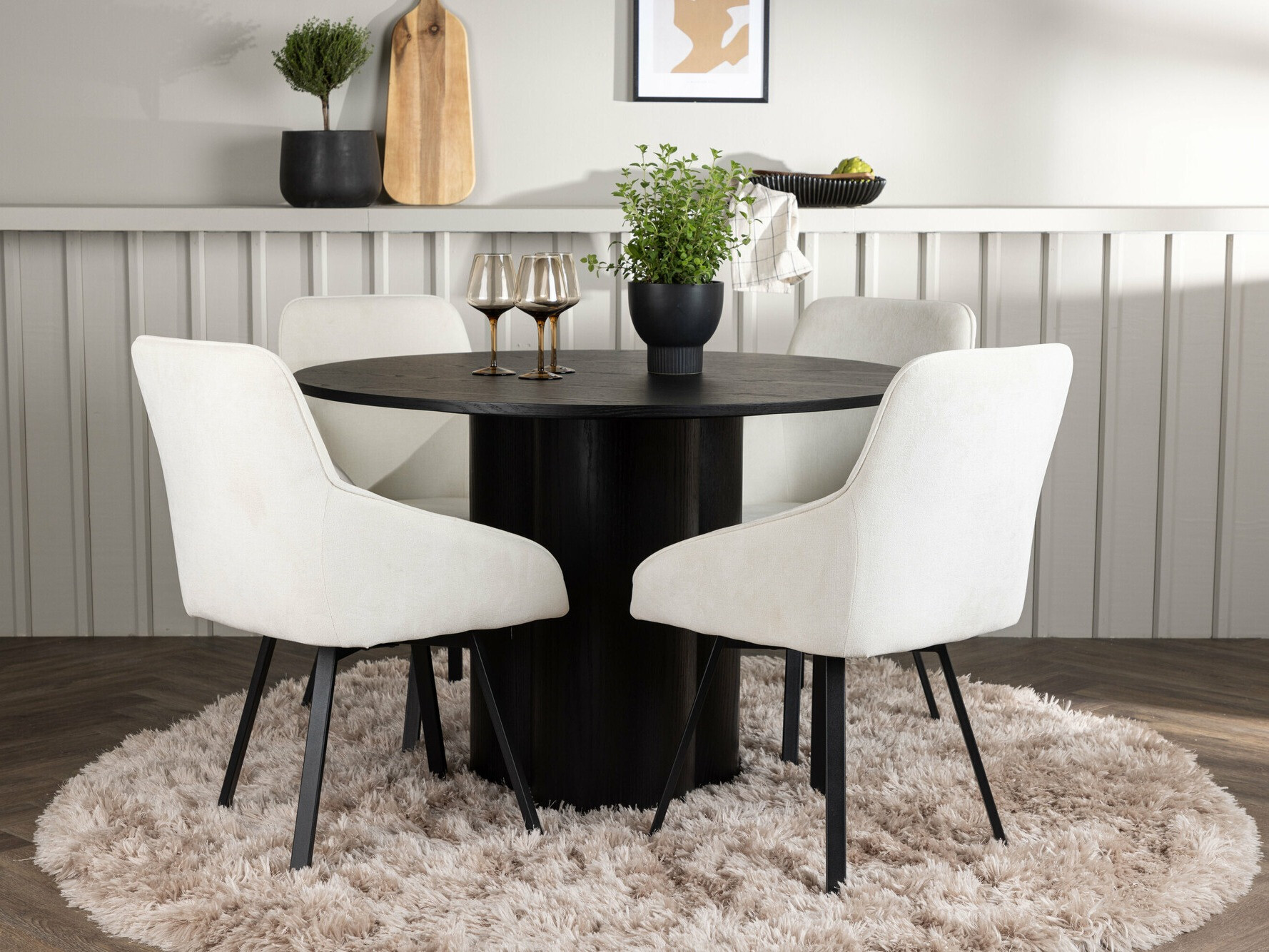 Set sala da pranzo Dallas 5008 (Nero)