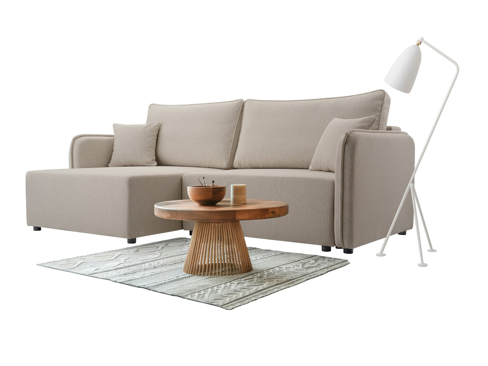 Divano angolare TrendyNest Turtura (Velo 623)