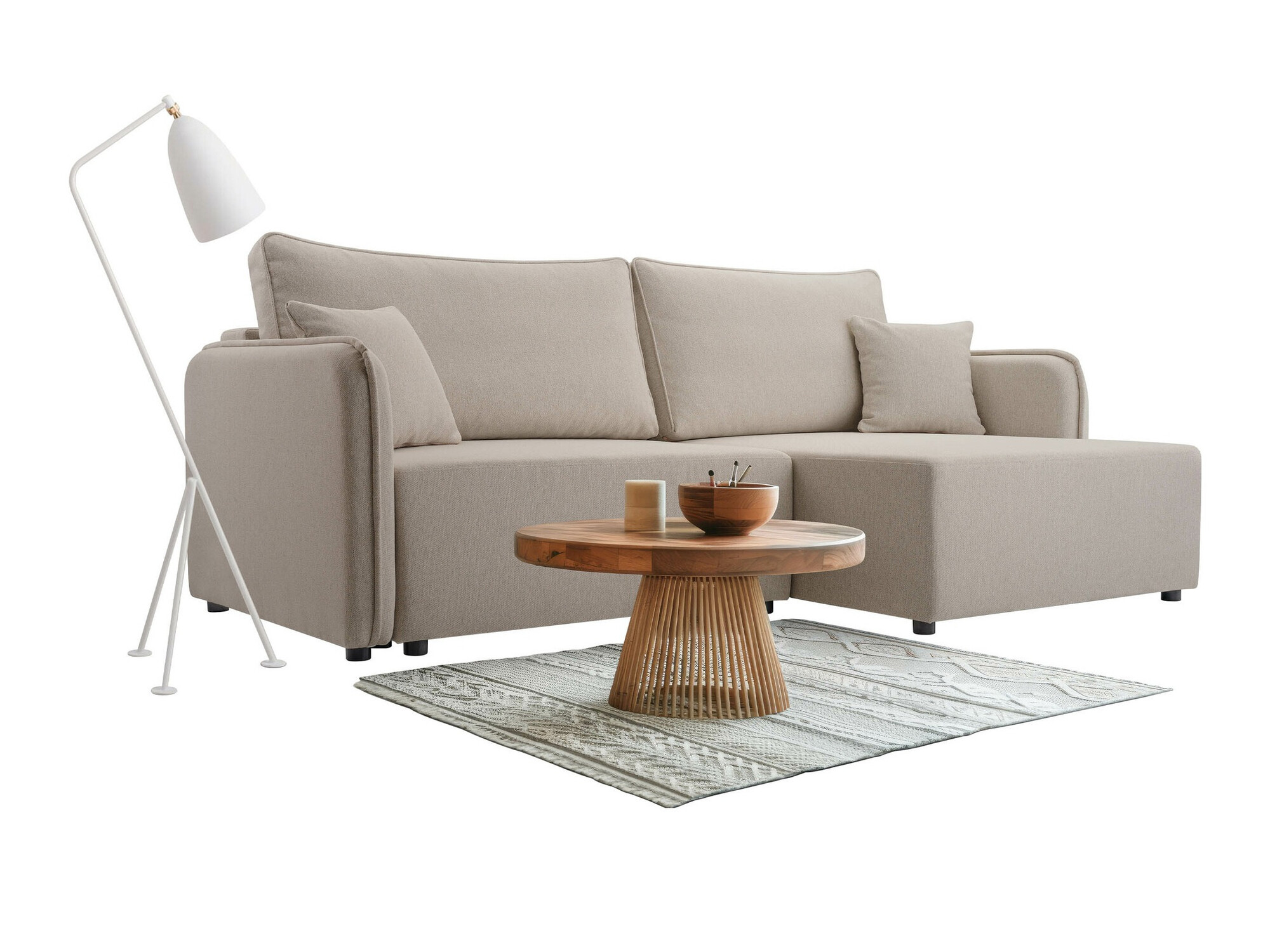 Divano angolare TrendyNest Turtura (Velo 623)