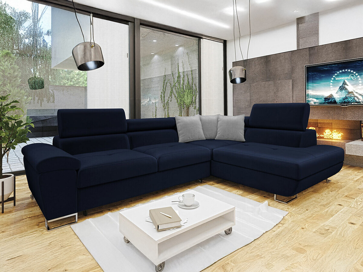 Divano angolare Comfivo Ruta II (Magic Velvet 2216 + Magic Velvet 2240)