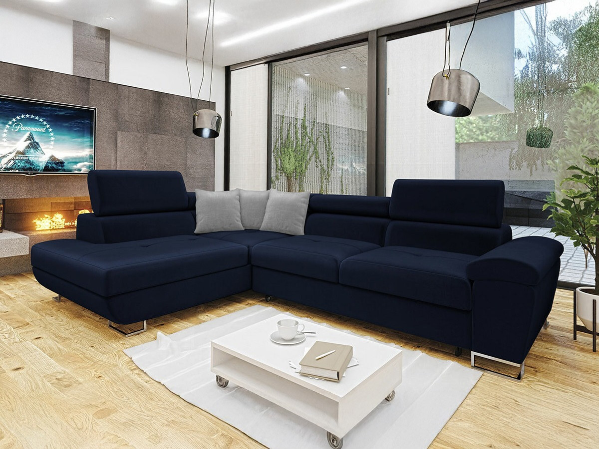 Divano angolare Comfivo Ruta II (Magic Velvet 2216 + Magic Velvet 2240)