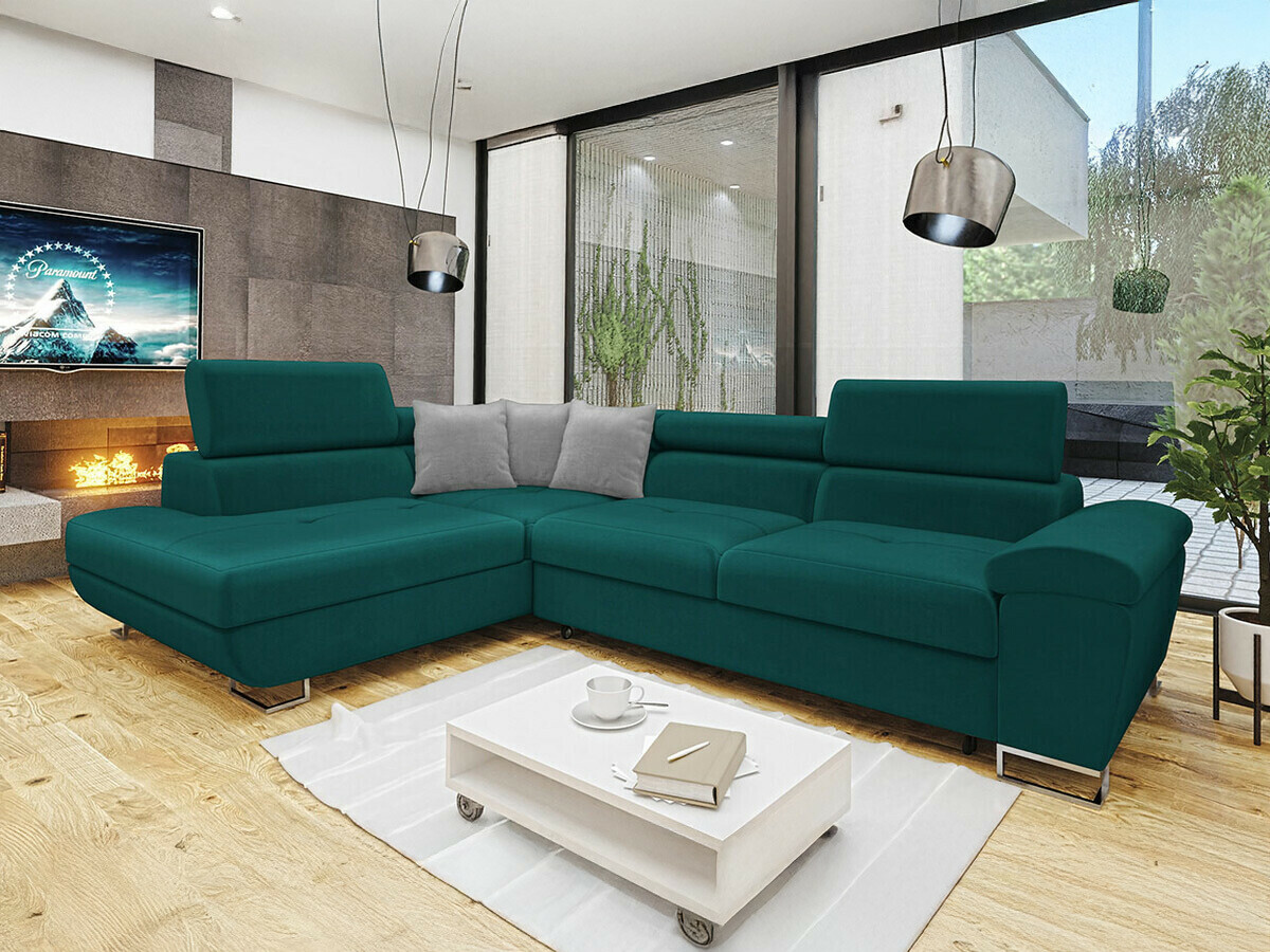 Divano angolare Comfivo Ruta II (Magic Velvet 2221 + Magic Velvet 2240)