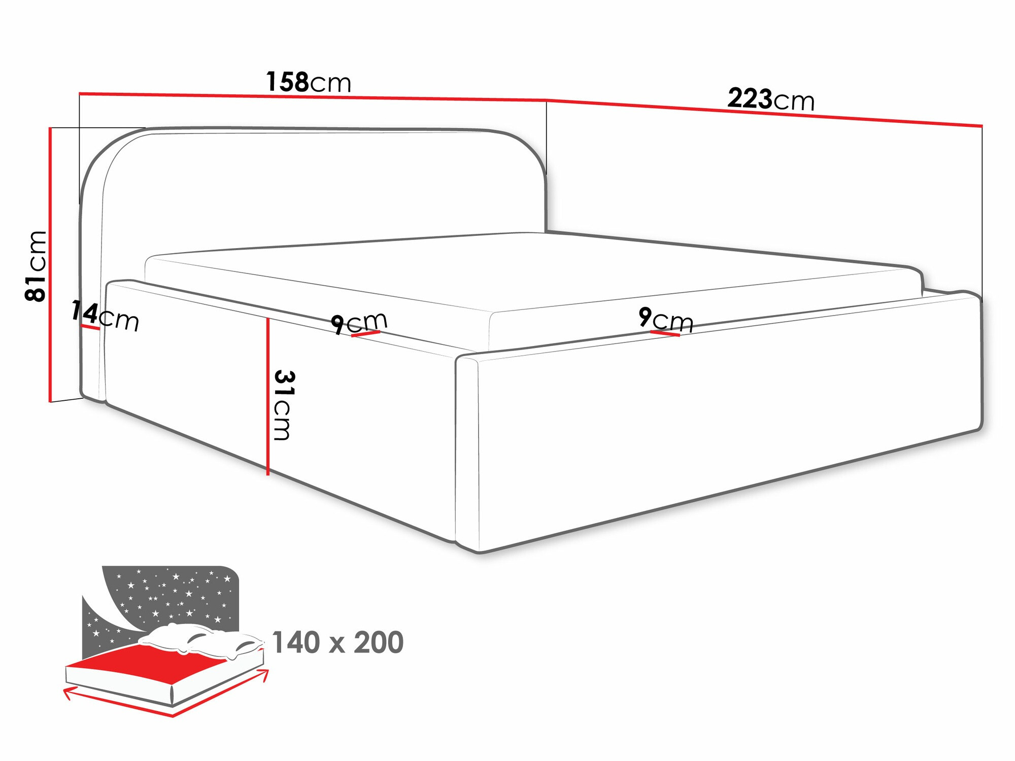 Letto Comfivo Inventio (Abriamo 03)